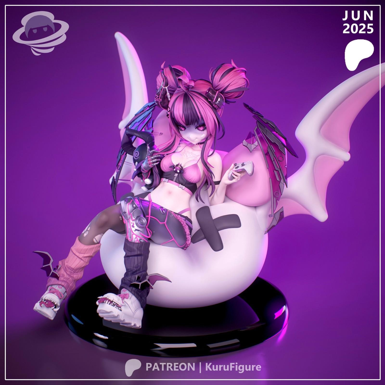 Ironmouse Garage Kit | VTuber Anime Figure | 1:8 Resin Fan Art by Kurufigure