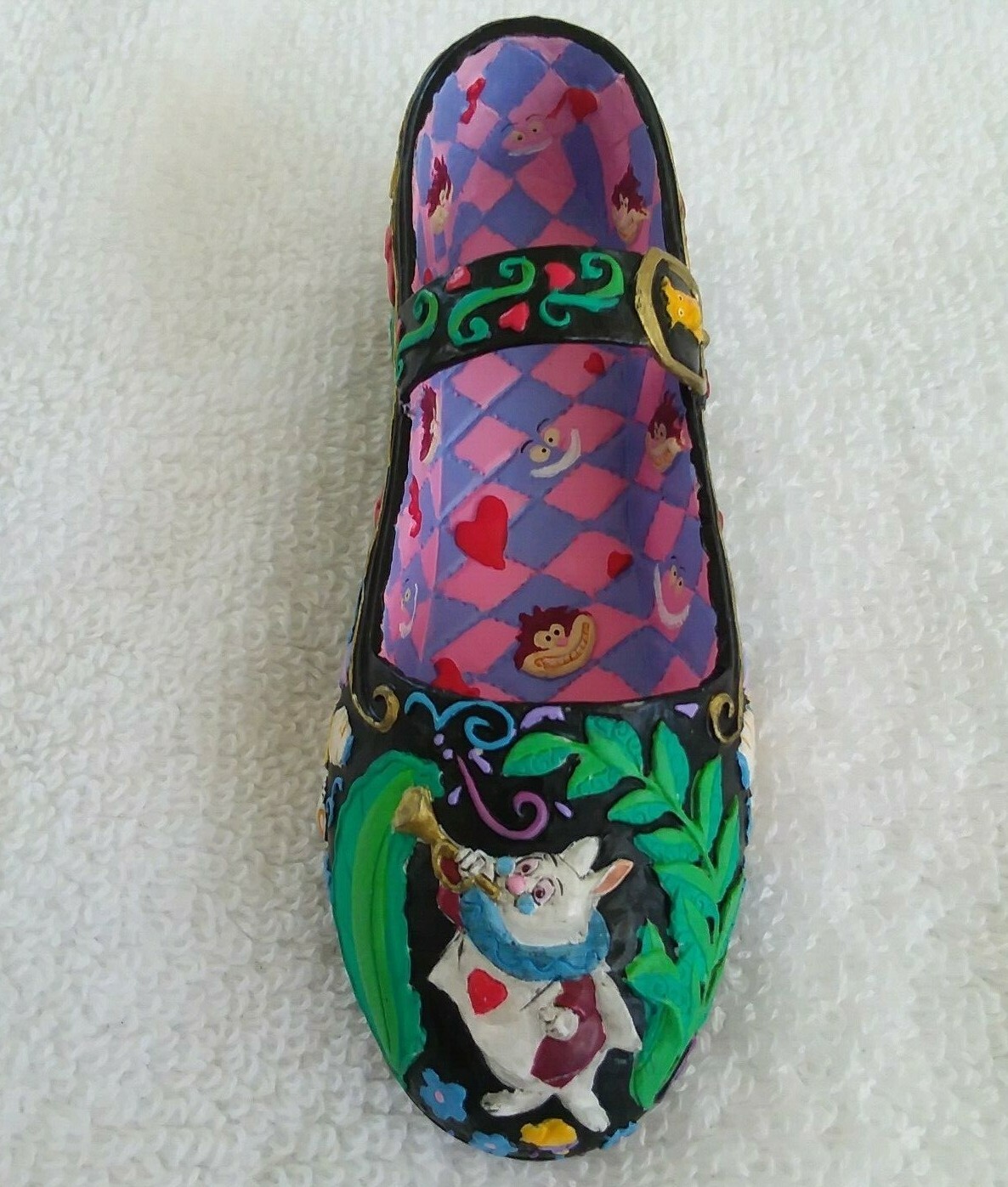 Disney Alice In Wonderland Decorative Collectible Mary Jane Shoe 4″