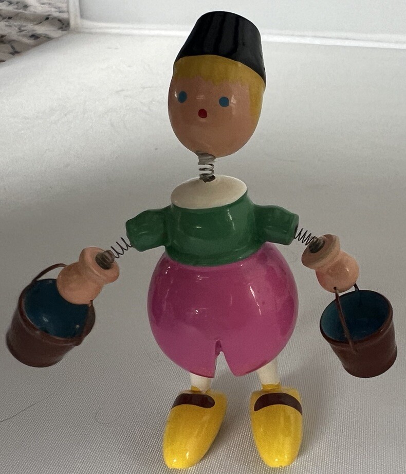 Lot of 16 Goula Made in Spain/Germany Vintage Wooden Collectibles Circus Figure
