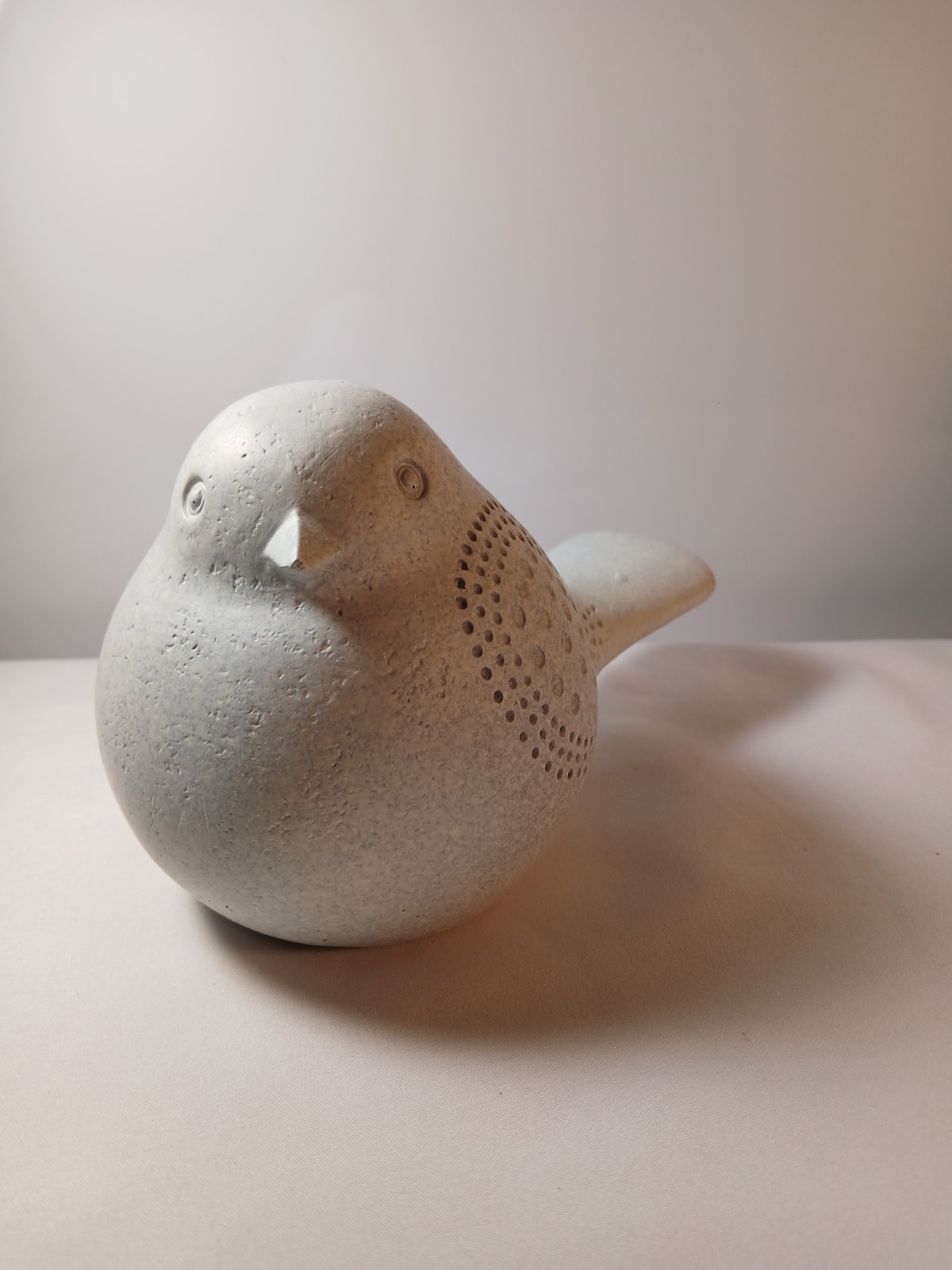 Ames Companies Dove Statue 5″ long Peace Bird Figurine Cambodia Aged Stone Look