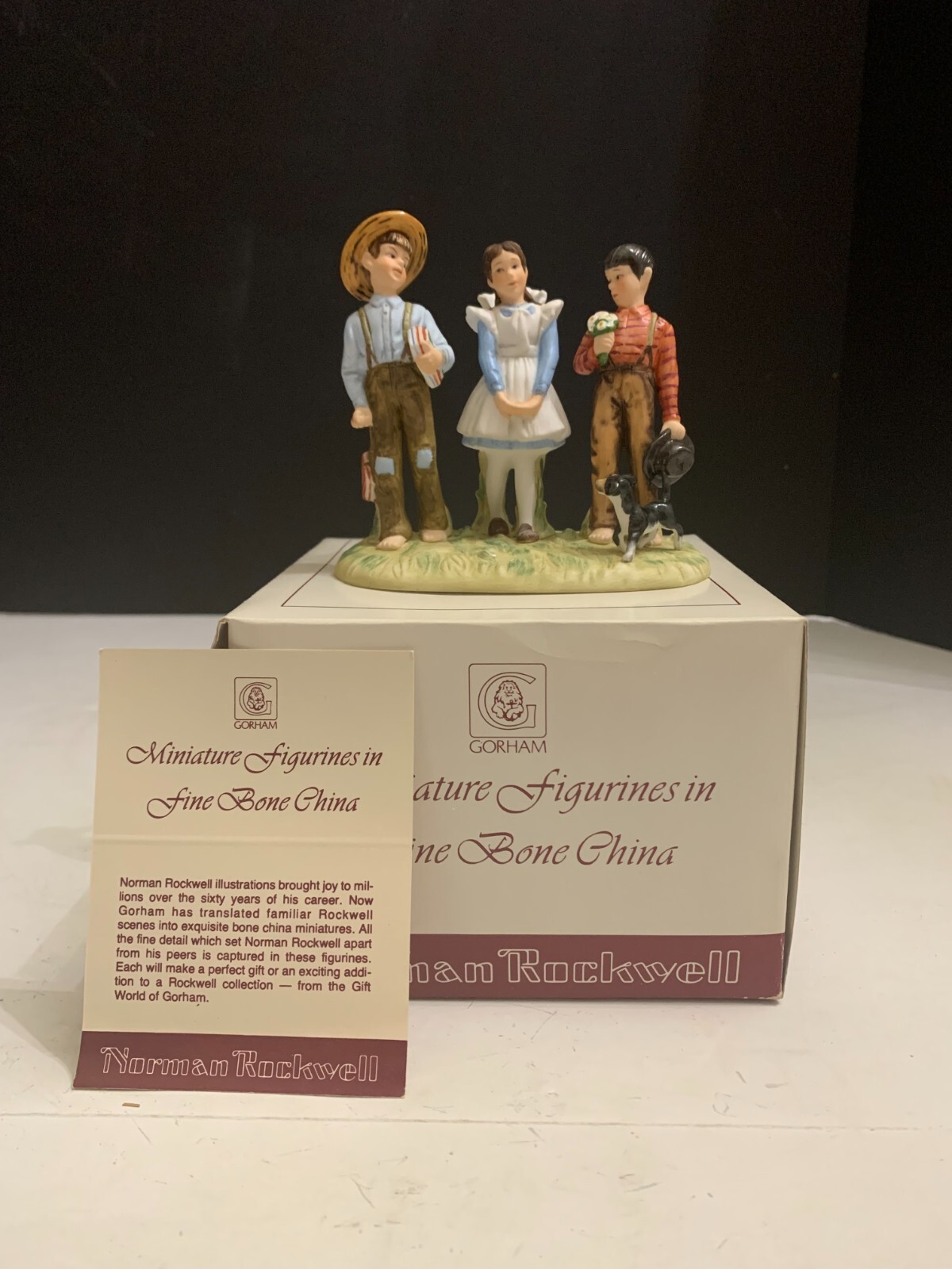 Norman Rockwell Young Man’s Fancy from the 1954 Four Seasons Figurine by Gorham