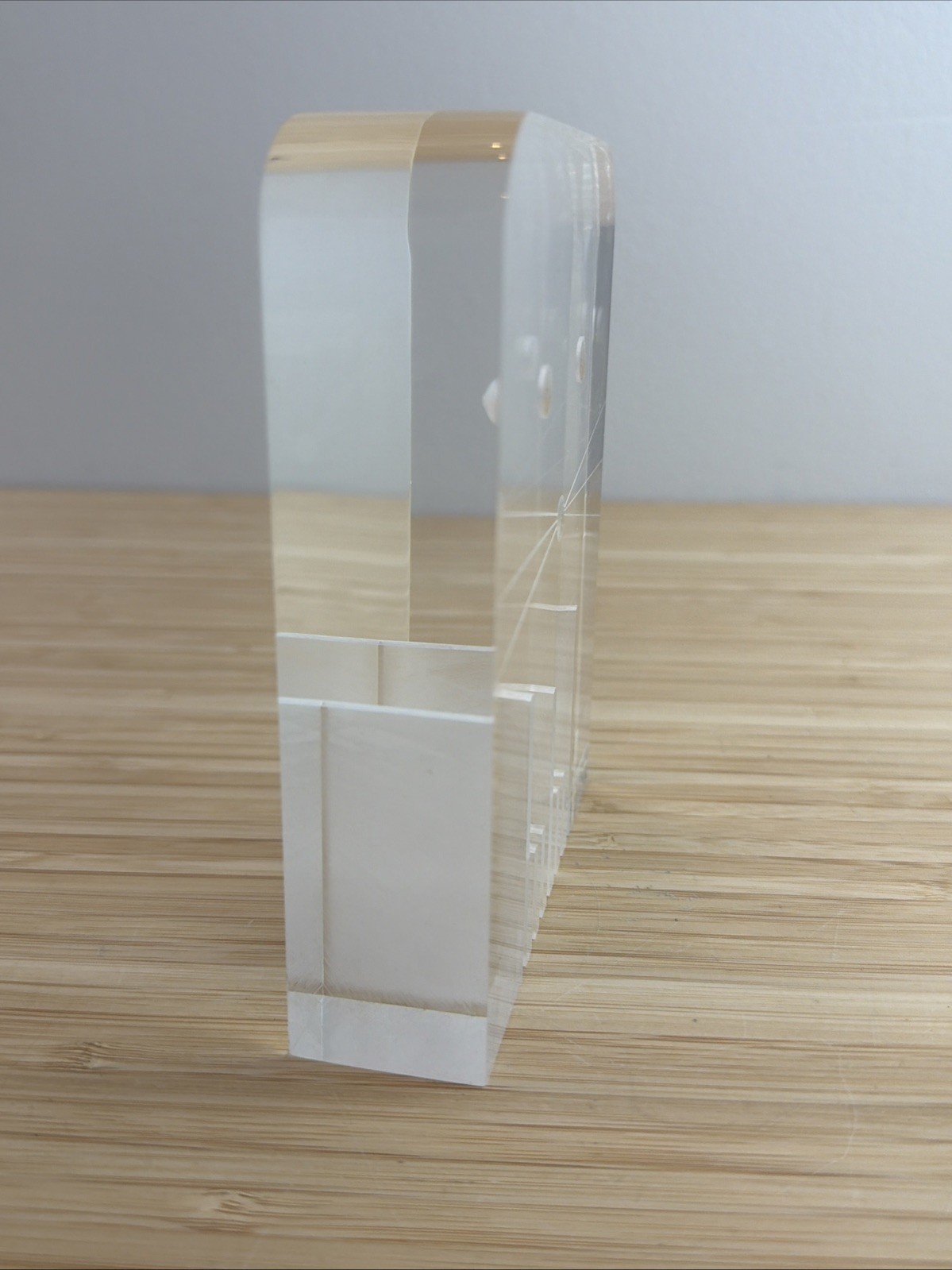 Guyon Lucite Acrylic Cat Sculpture Mid Century Minimalist Quebec