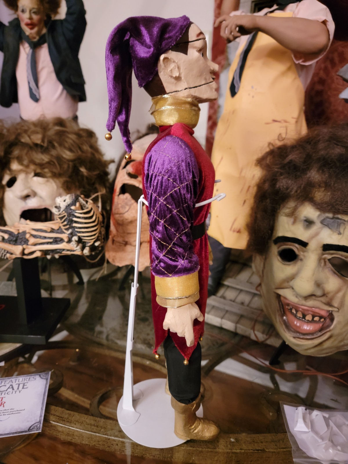 Full Moon Puppet Master Original Series Jester Replica w/ signed COA