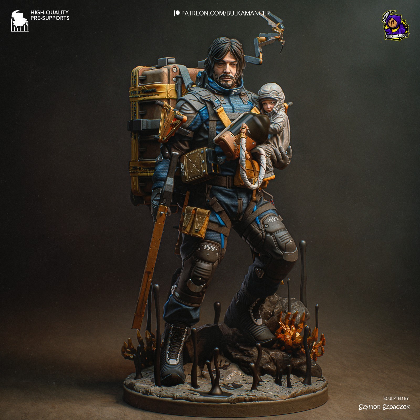 Sam – Death Stranding 2 1/8 Scale Statue 3D Print Model Kit Unpainted
