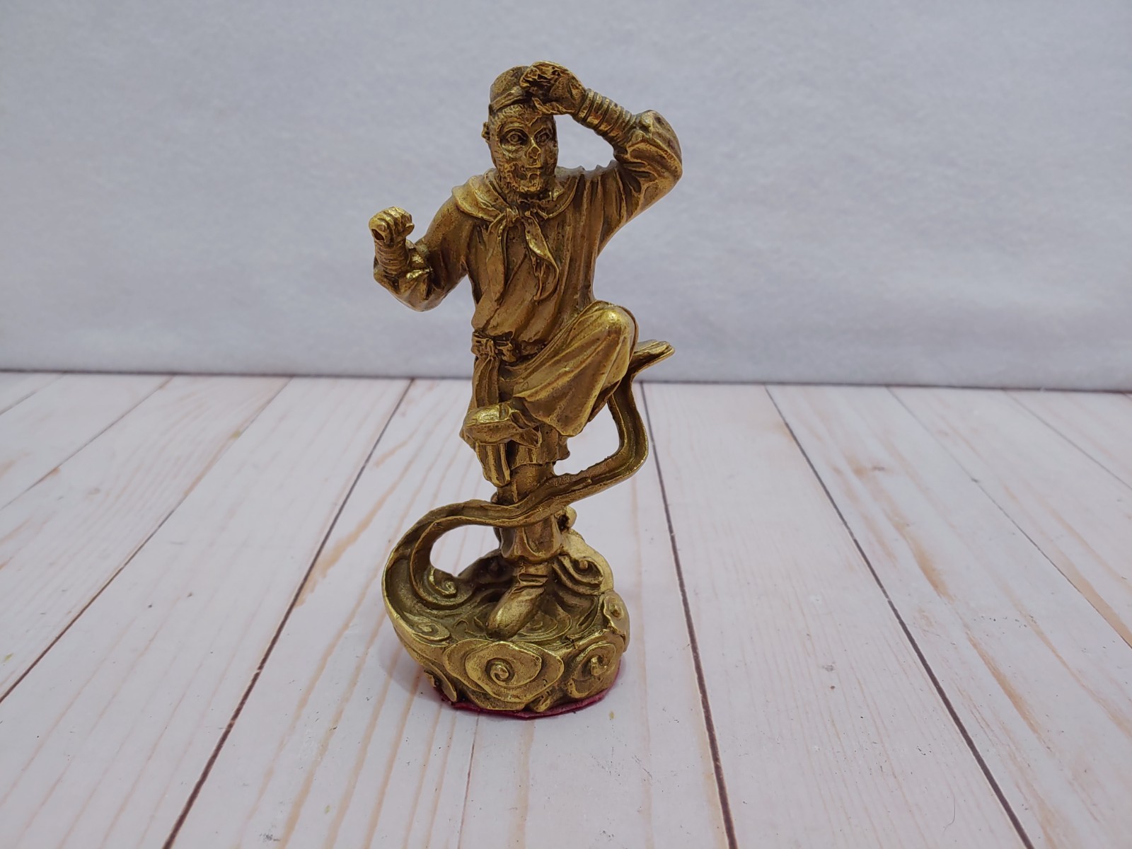 Brass Monkey King Sun Wukong Journey To The West Statue 6″ Tall No Staff