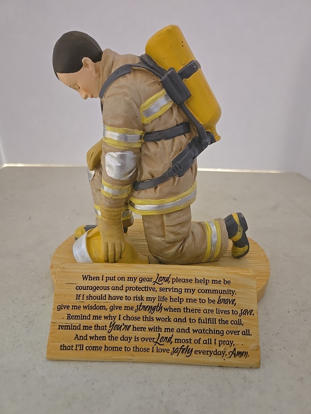A Firefighters Prayer Figurine