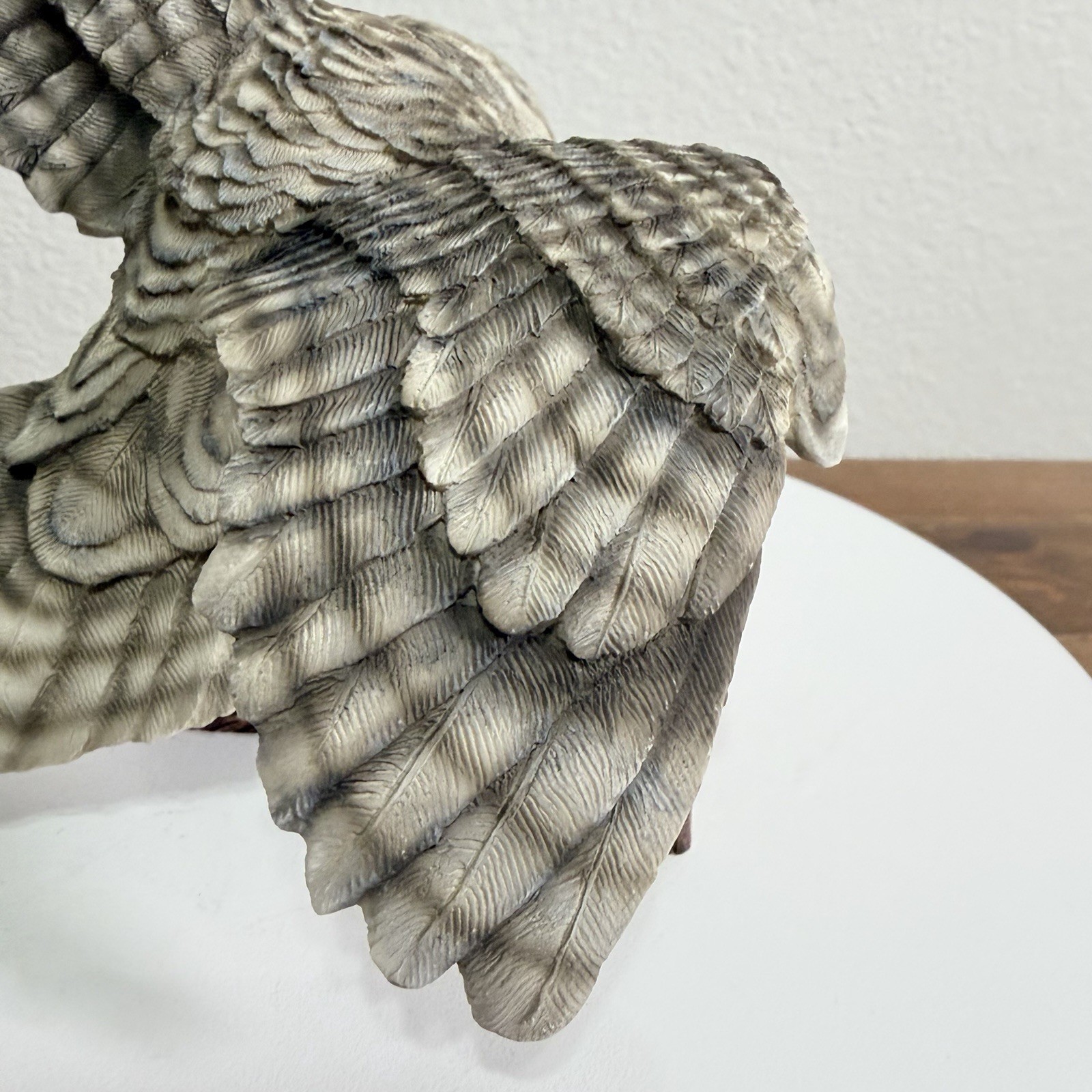 Hamilton Collection Barred Gray Owl Sculpture Figurine 1995 Vintage