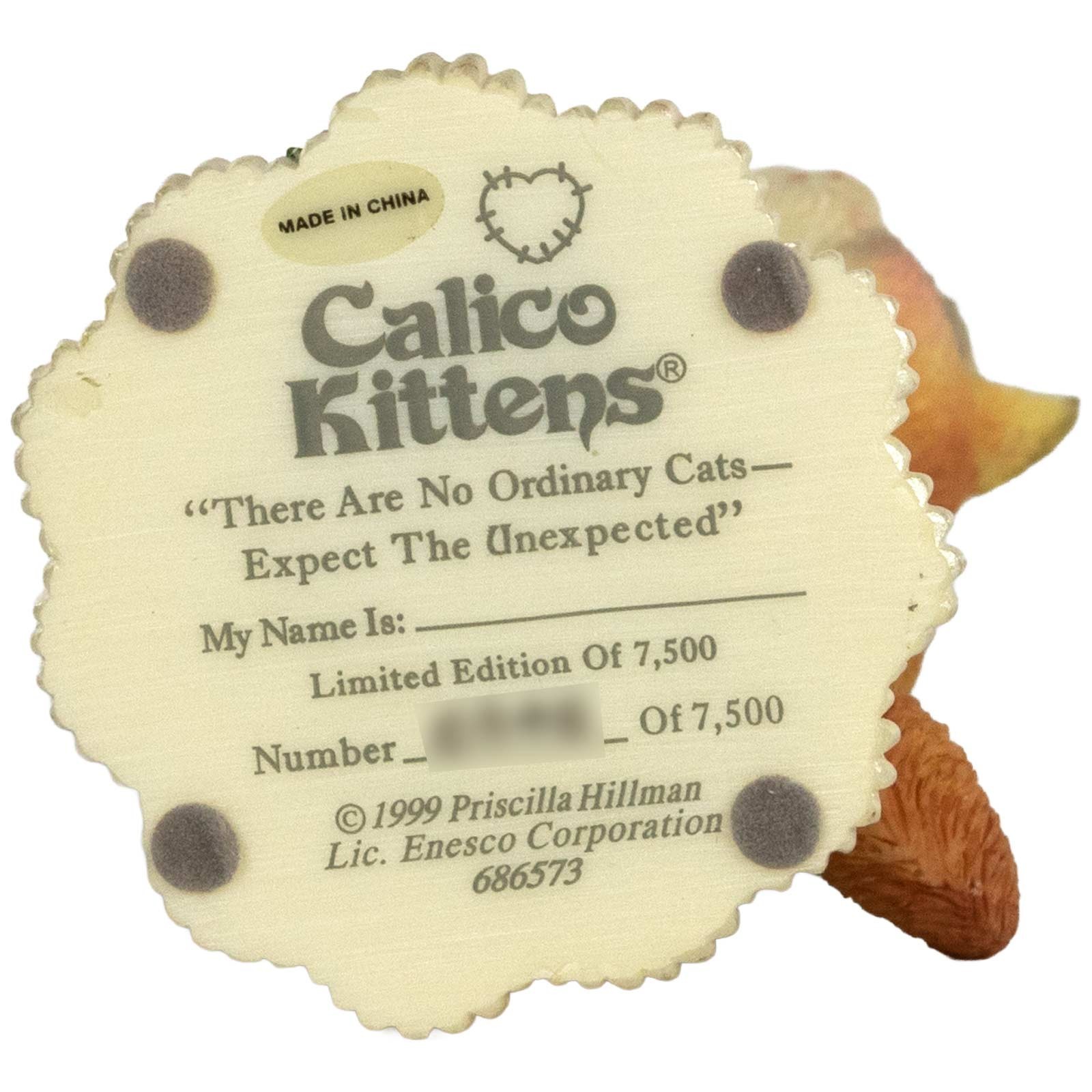 Calico Kittens Cat Playing with Toy on Book Stack Figurine 686573 Unexpected New