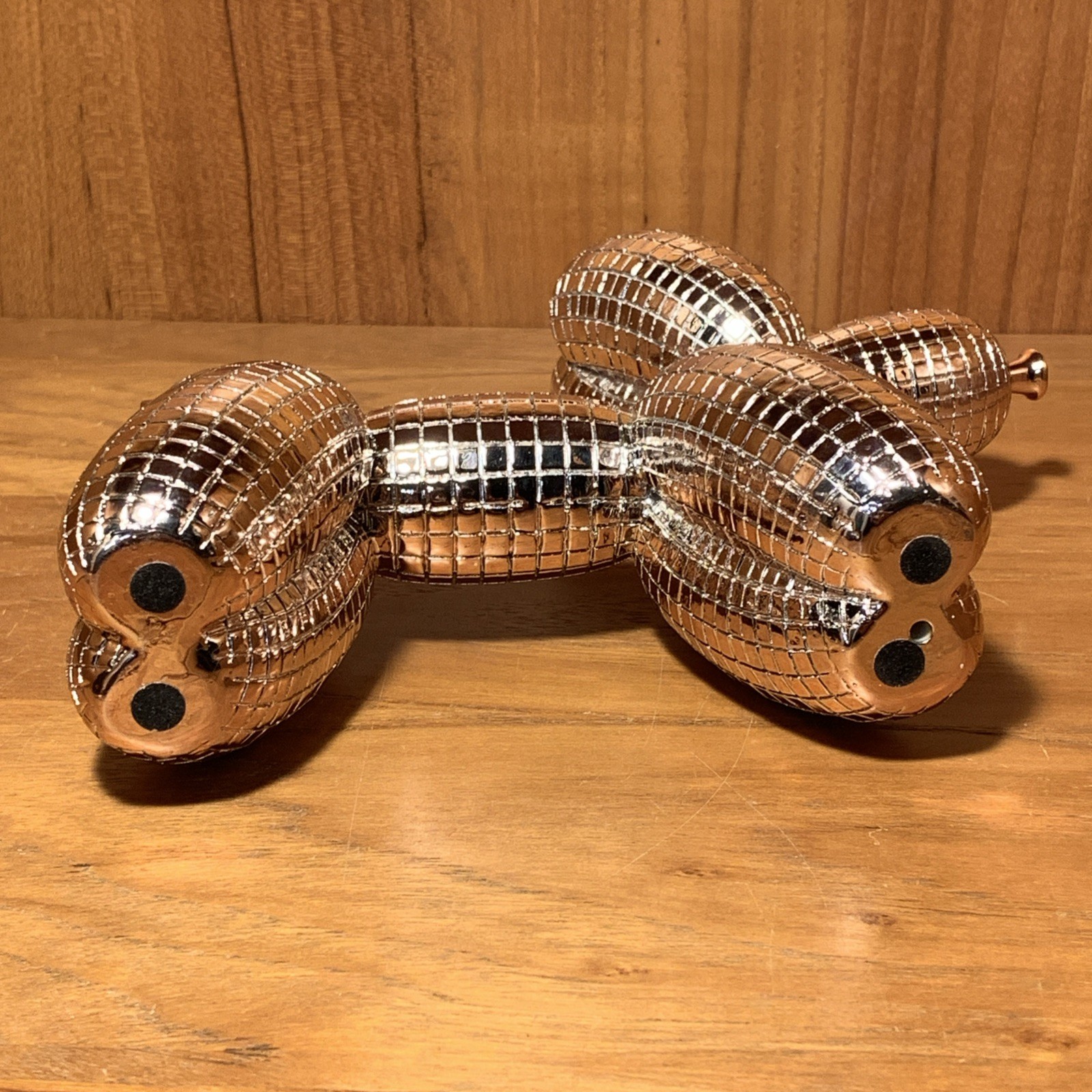 Disco Rose Gold Balloon Dog