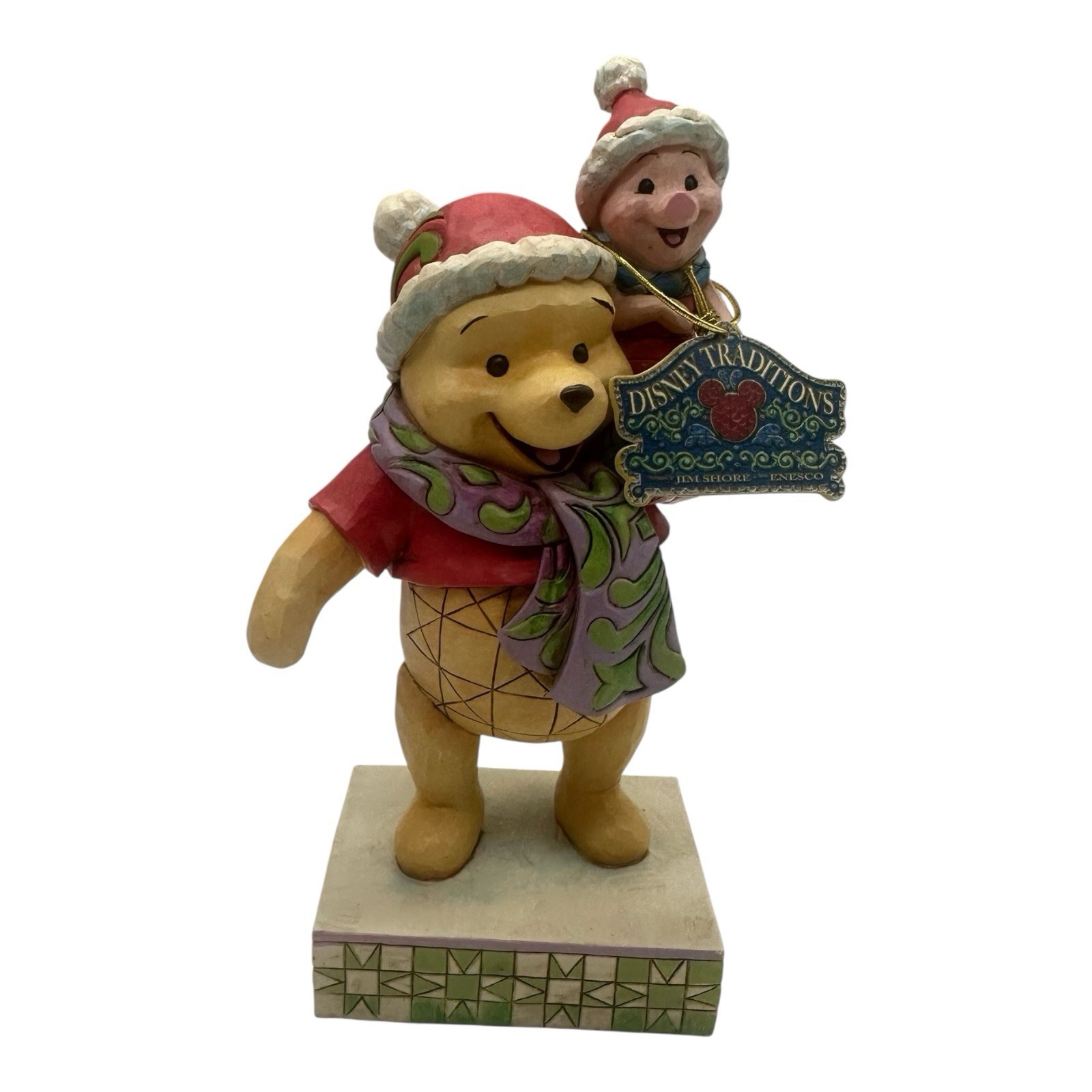Jim Shore Winnie the Pooh Piglet Christmas Figurine Forever Friends 4027920