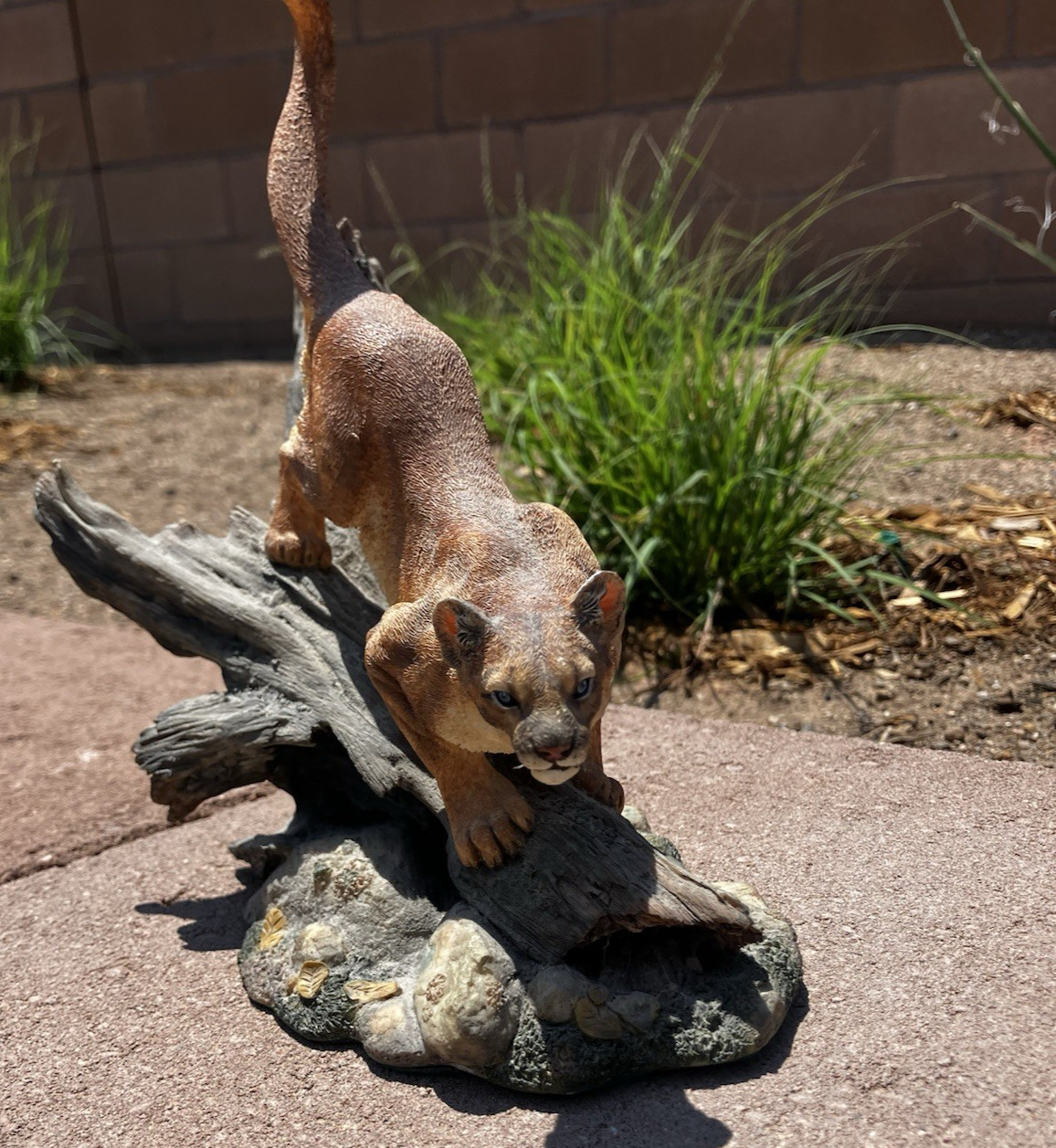 The Danbury Mint Mountain Lion SILENT PURSUIT Sculpture Nick Bibby 10”