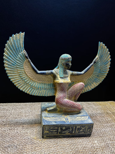 ISIS sculpture, Egyptian statuette Replica, Goddess Isis Statuette