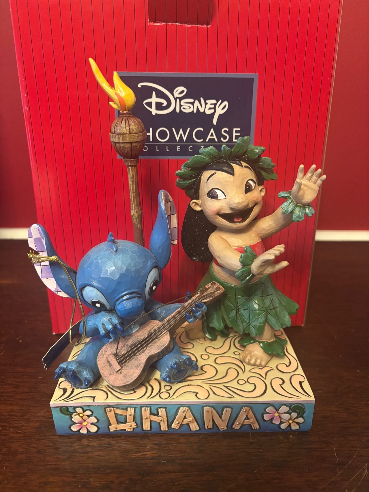 Jim Shore Disney Traditions 4027136 Lilo & Stitch Ohana Means Family Read O