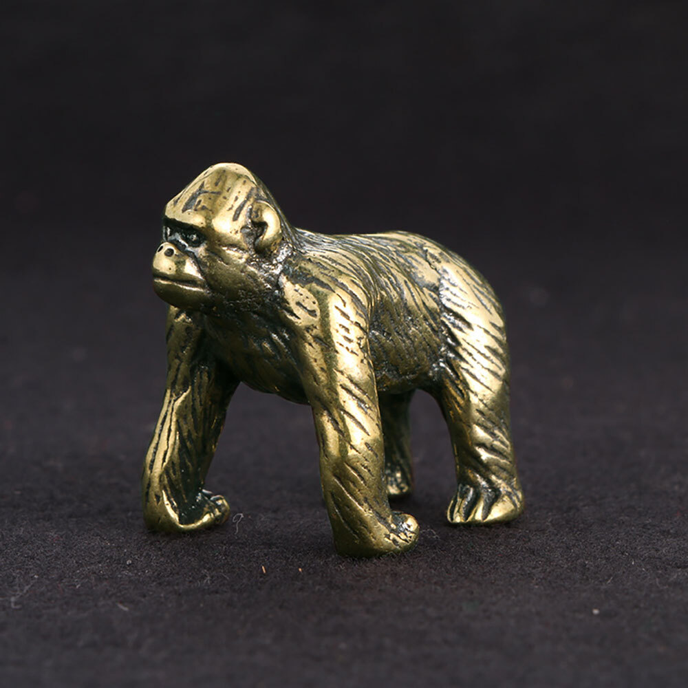 Brass Figurine Statue Ornament Animal Vintage Figurines Home Office Decor USA
