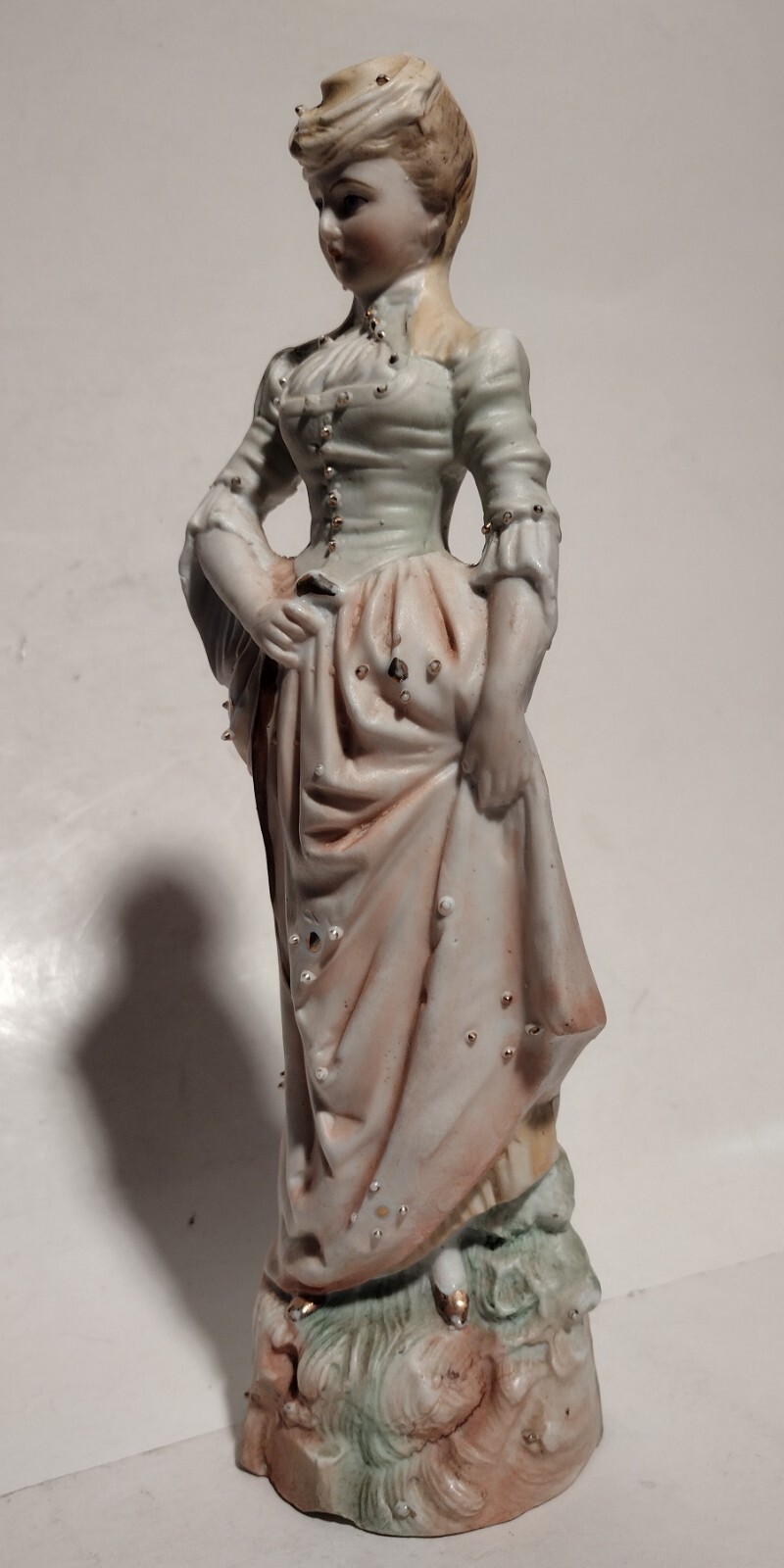 Antique Porcelain 1900-1919 Woman in Dress Figurine