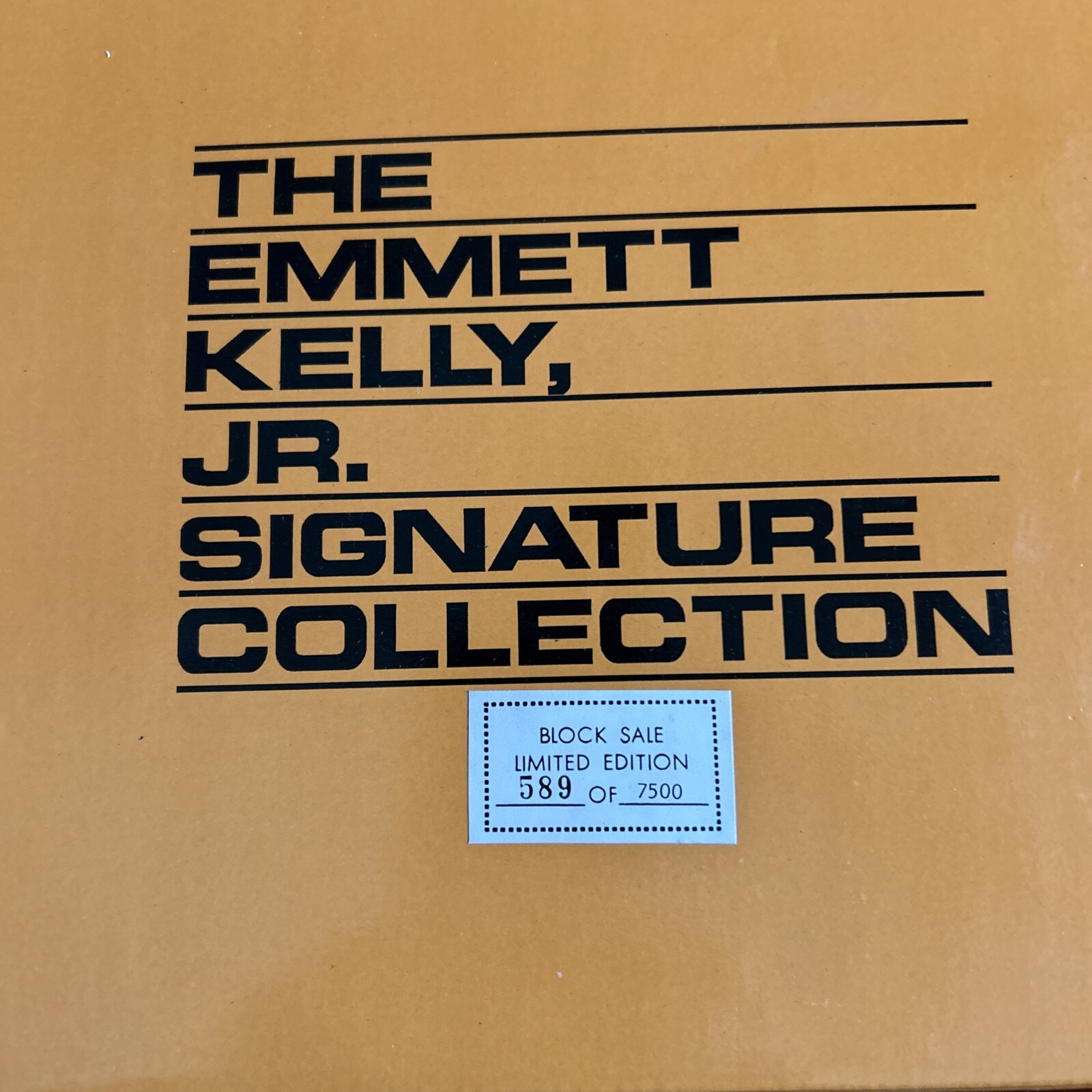 Emmett Kelly Artist At Work Low Number # 589 Collectible