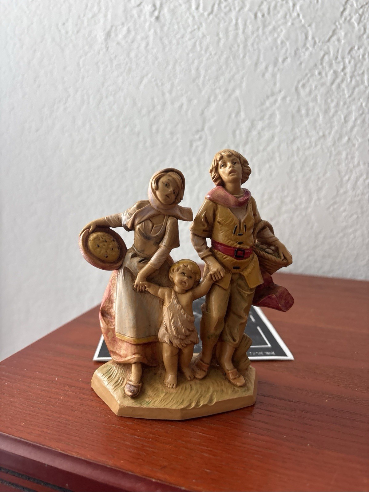 Vintage Authentic Fontanini Shepherd Family w/ Baby No.262 Italy 1990 Simonetti