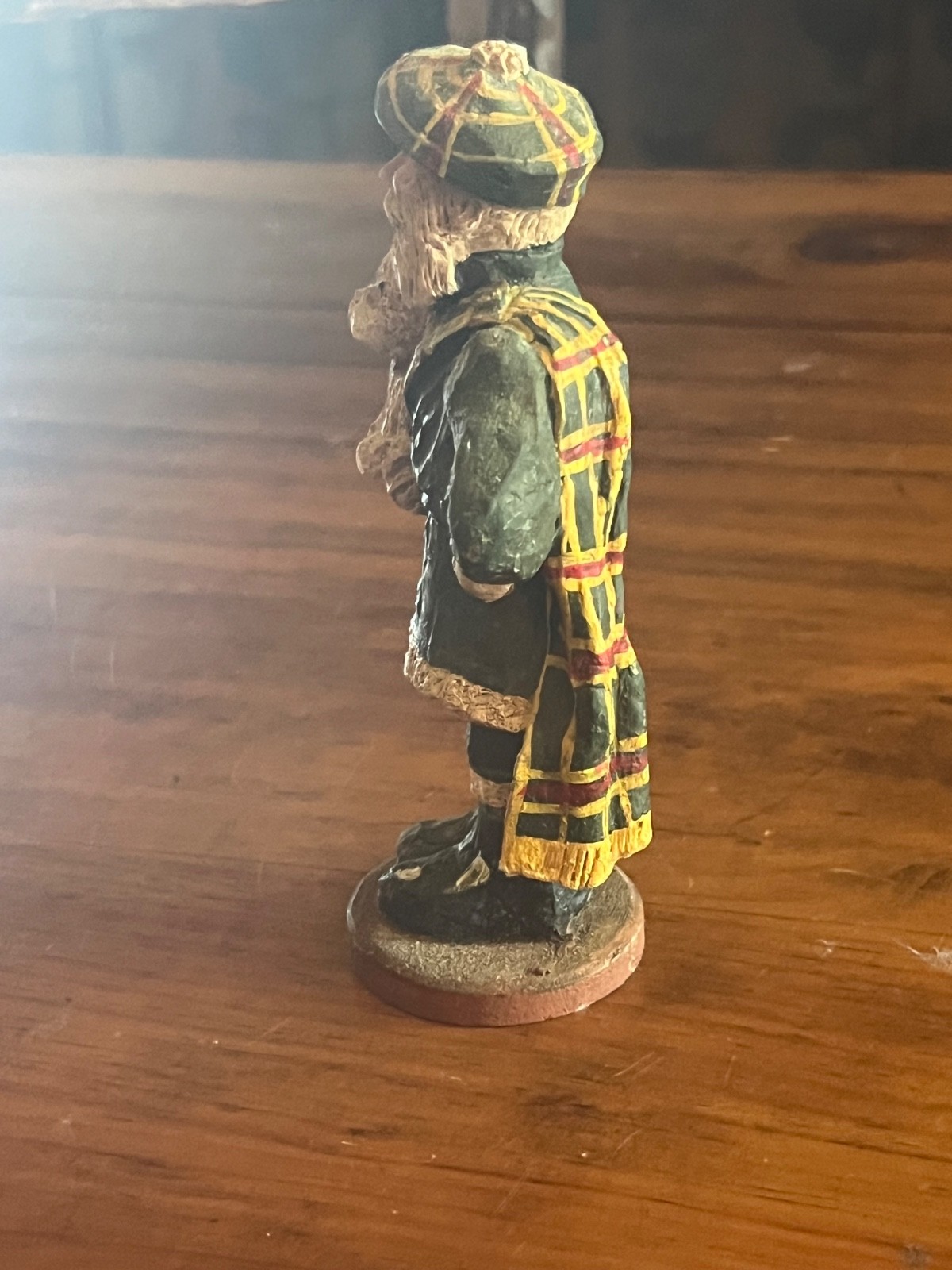 Vintage Scottish Man in Traditional Scottish Kilt Holding a Scottish Terrier )
