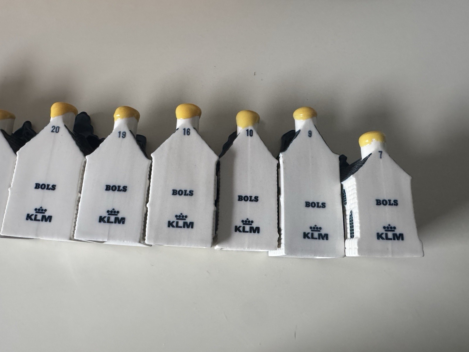 VTG KLM Blue Delft Houses Lot Of (30) Miniatures