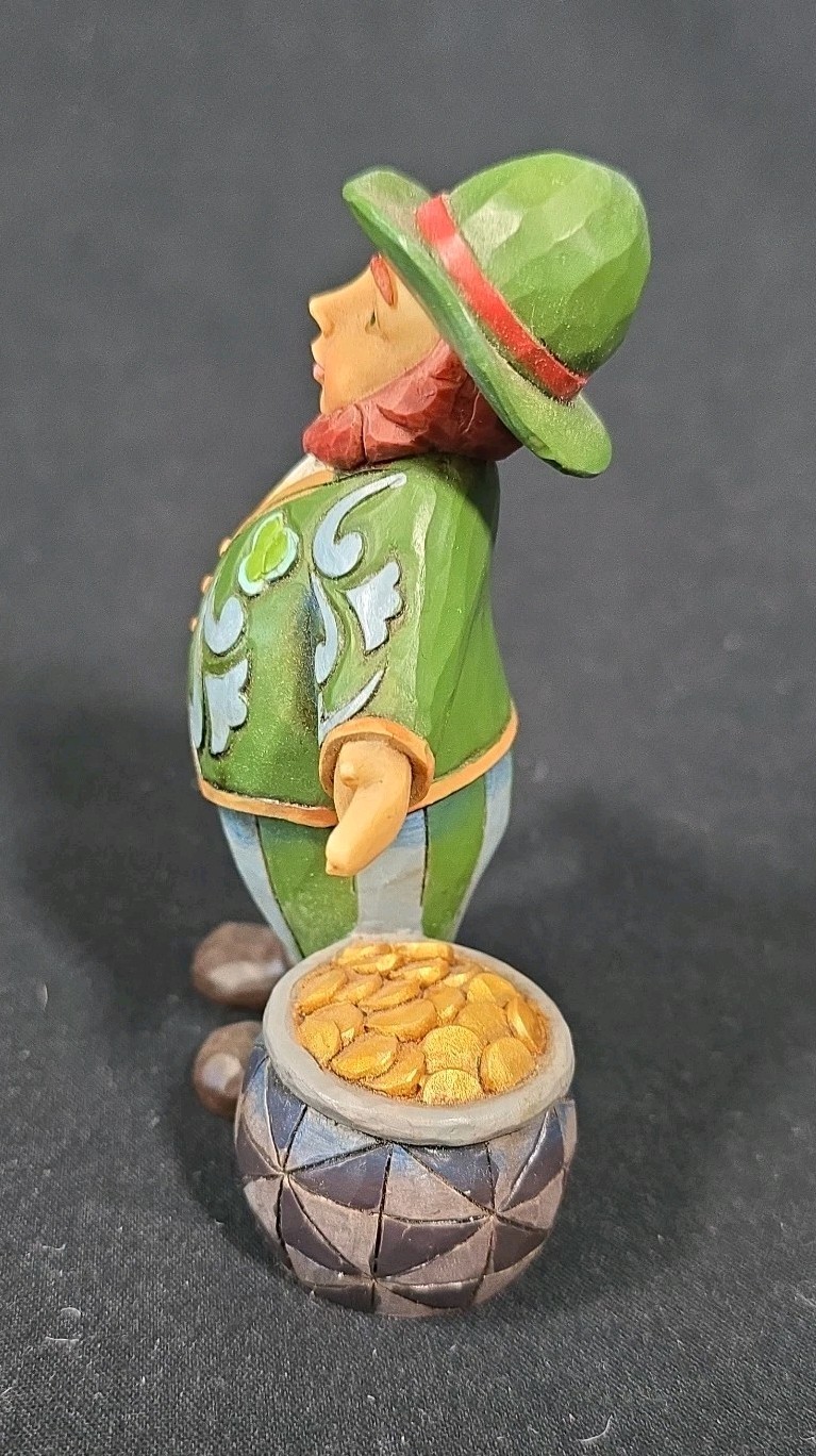Jim Shore Mini LEPRECHAUN 4031216 NEW 4.125″H Irish St. Patrick’s Day 2014- RARE