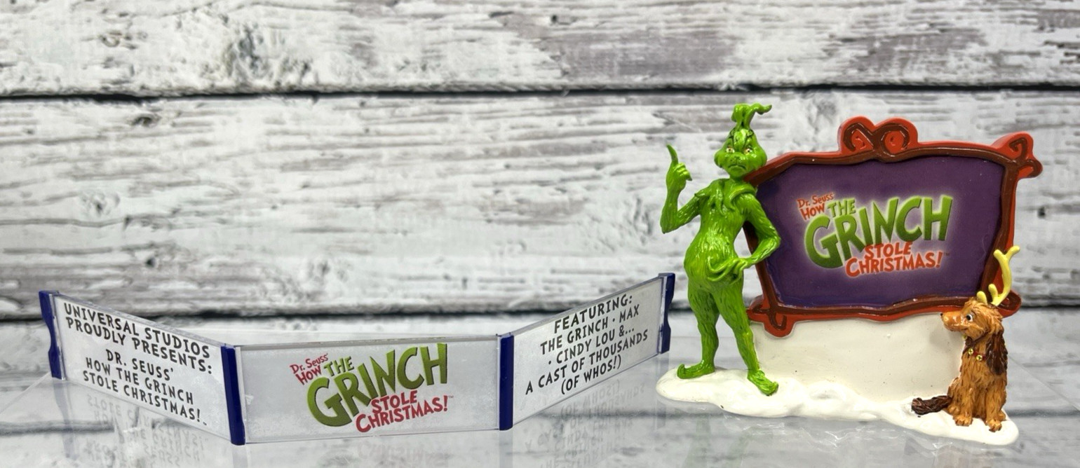Department 56 Snow Village How the Grinch Stole Christmas Movie Premiere Set