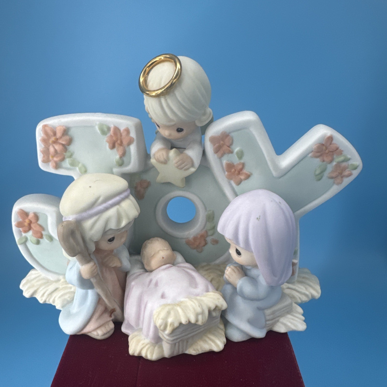 Precious Moments “JOY” 2006 Nativity Scene Baby Angel 610013 Christmas Adorable