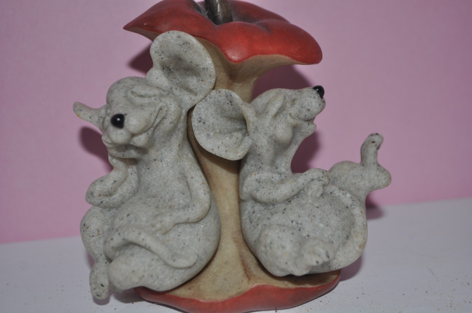Quarry Critters Mice Marino & Moe on Apple Core Mocha & Mynah Second Nature