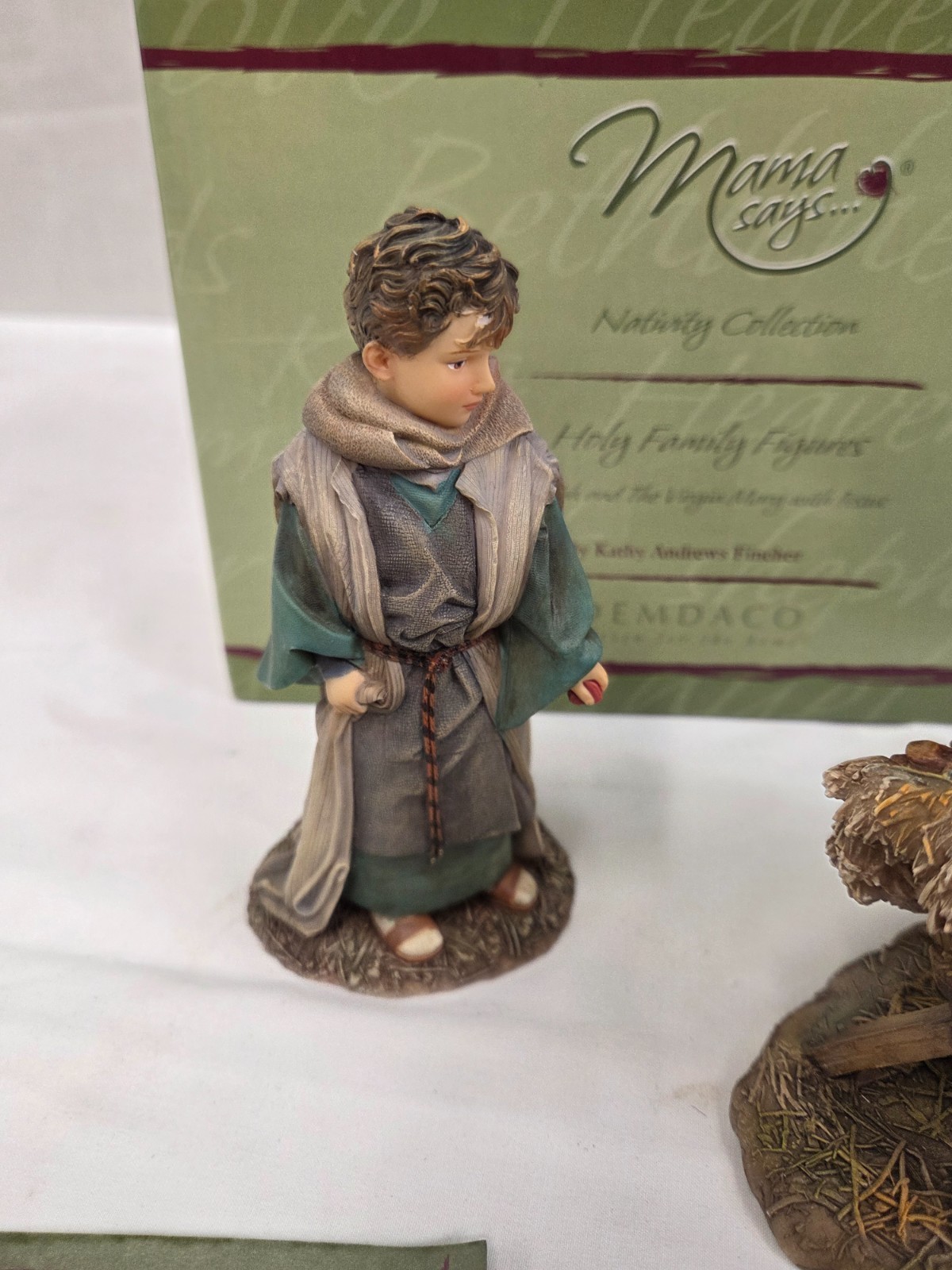 Mama Says Demdaco Kathy Fincher 2007 Nativity~ Holy Family Figurines ~ 55047