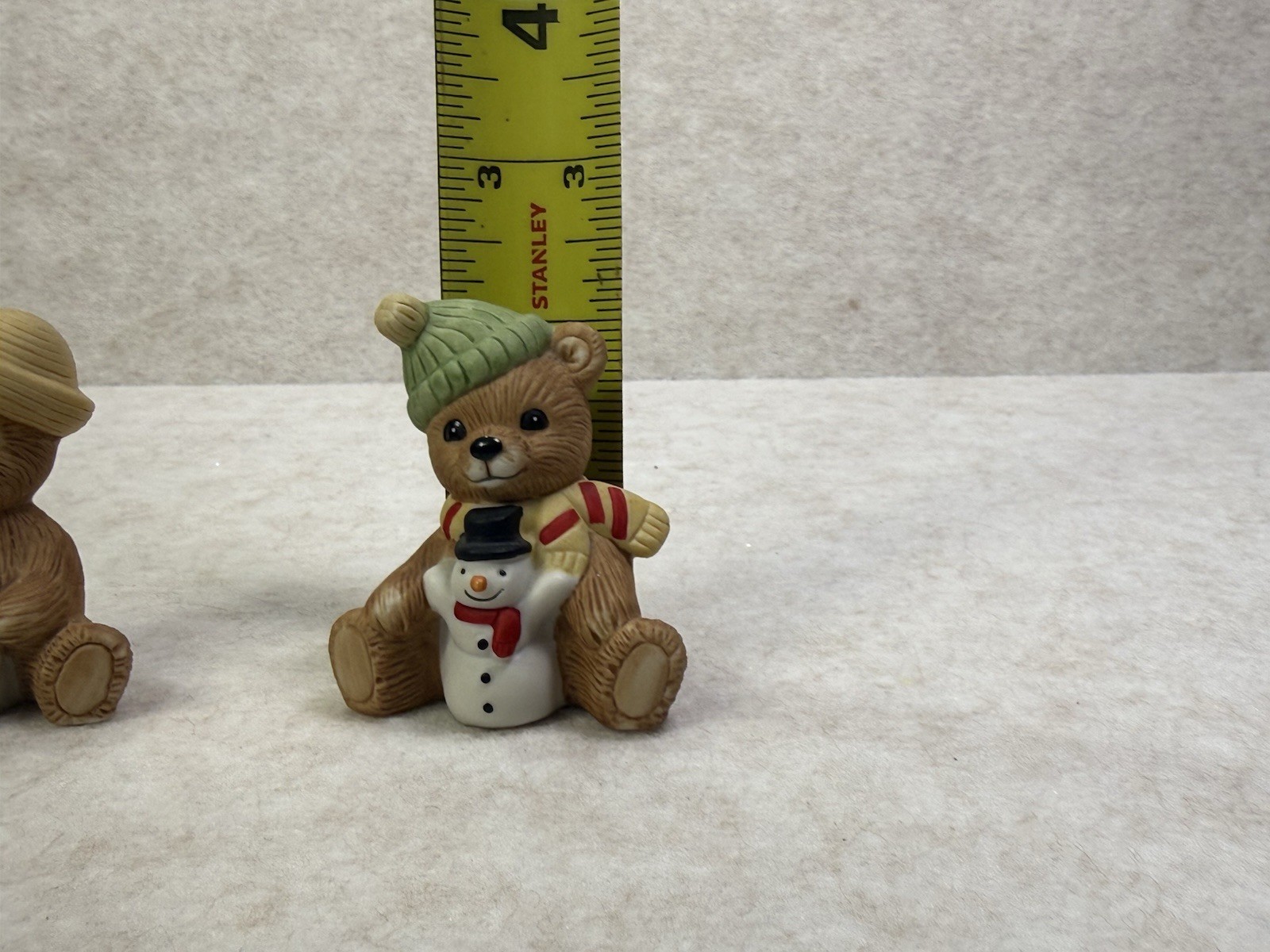 VTG Set Of 4 Homco Miniature Bears Ceramic Figurines #1413 – Mixed Seasons
