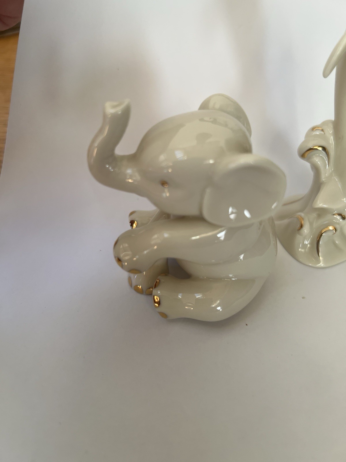 2 Vintage Lenox Mini Ivory Porcelain Figurine