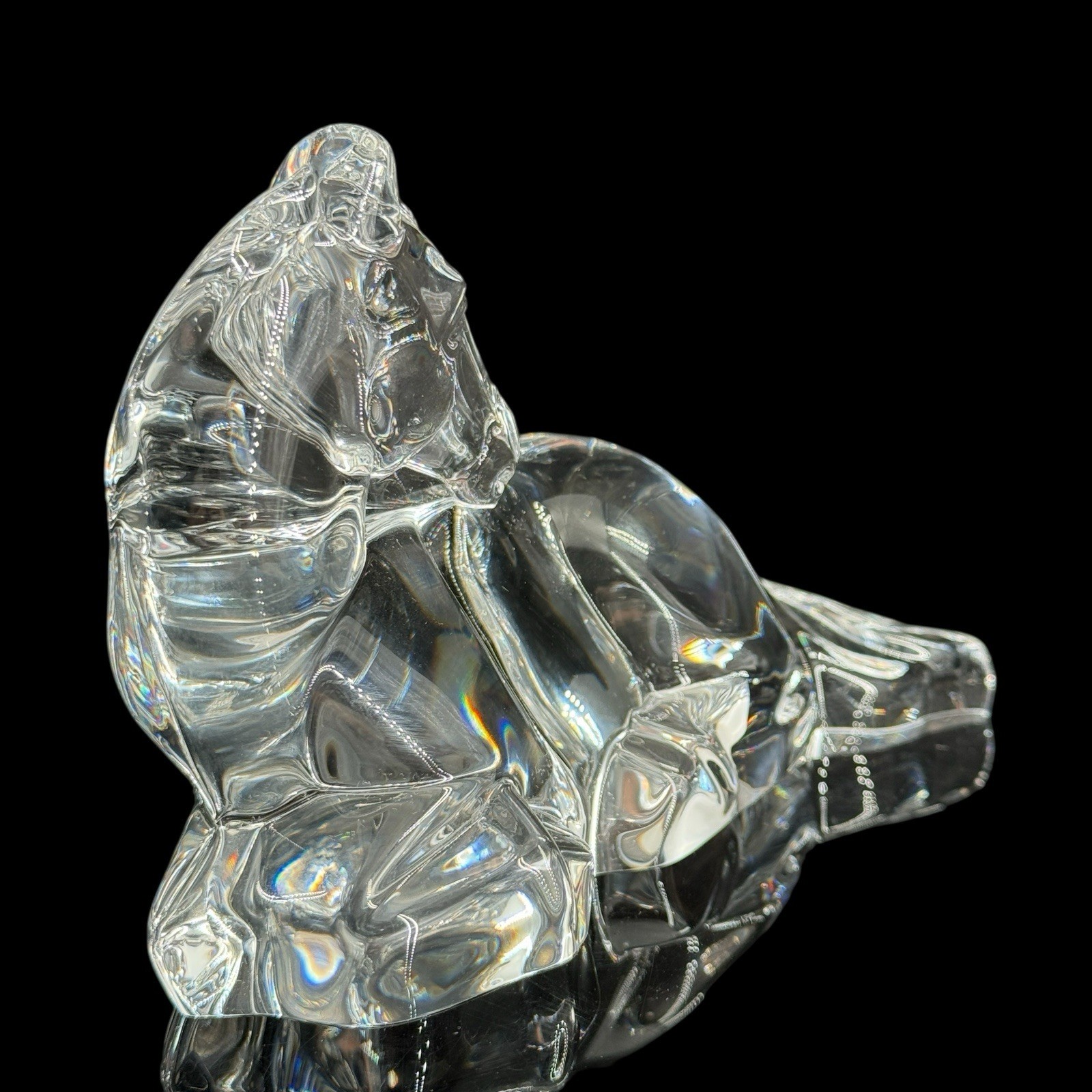 Steuben Crystal Signed Yearling 5.5 Inches x 4 Inches