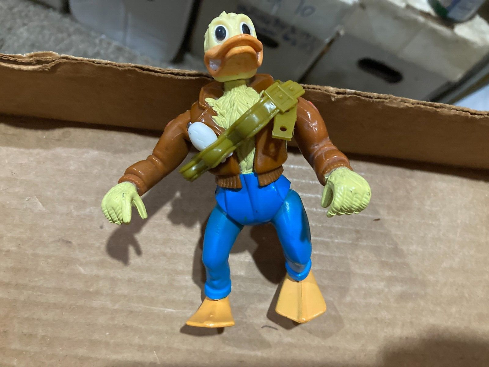 vintage 5 inch high pvc figurine duck?