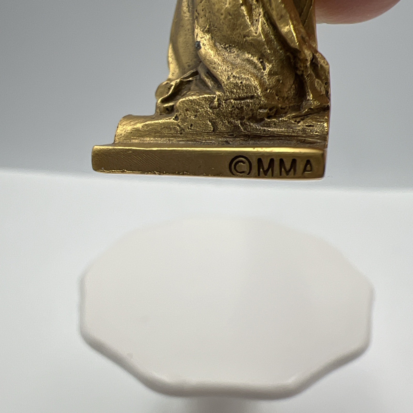 MMA Brass Angel Figurine Metropolitan Museum of Art Sculpture 3 1/8″ Tall
