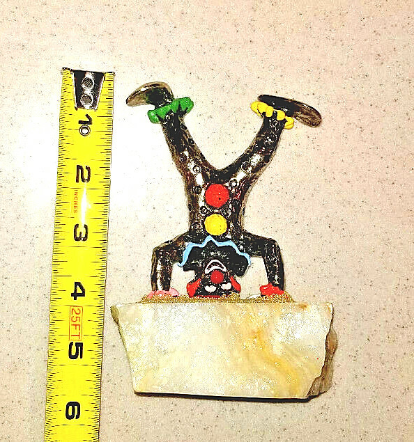 Vintage ’80 signed Ron Lee 24k “Pinky the Clown” doing Head Stand on Marble Base
