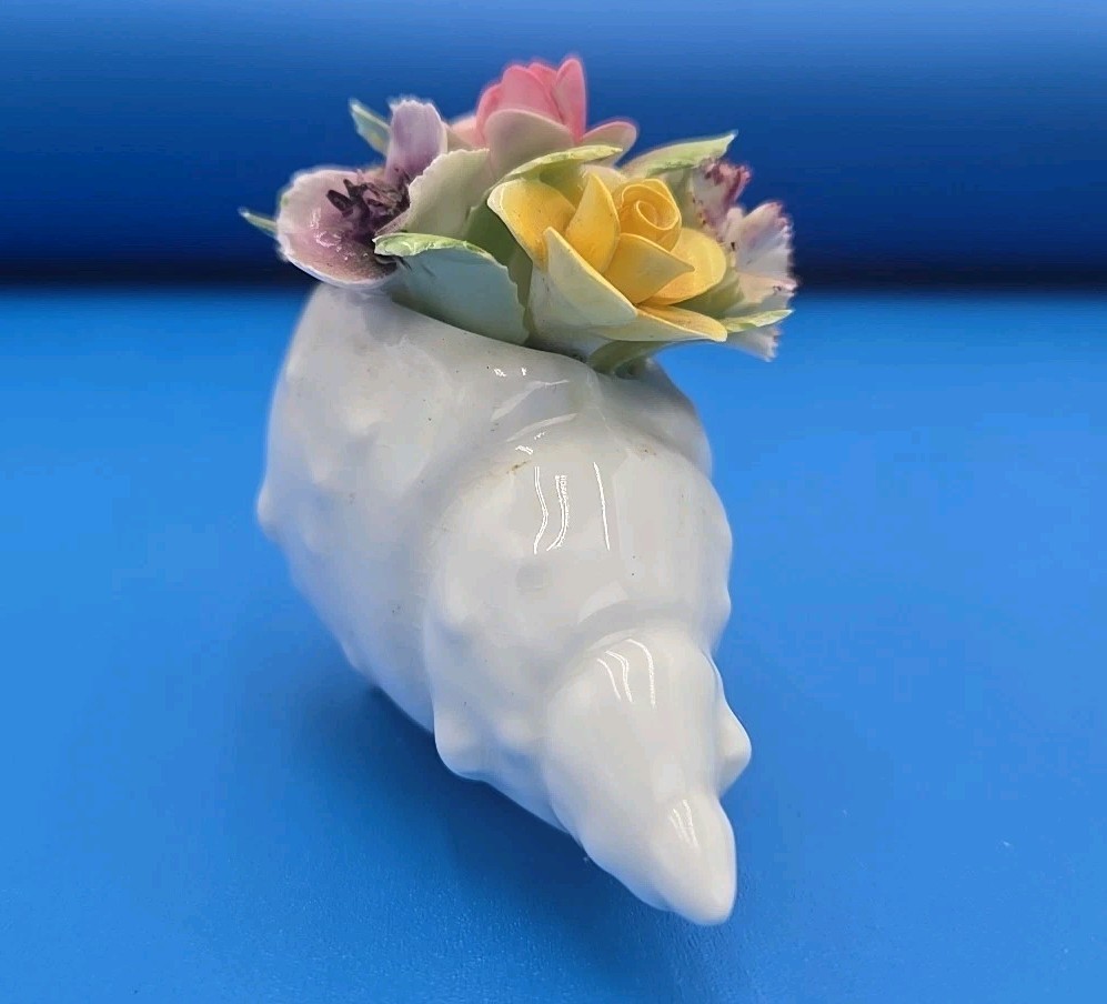 Royal Adderley Floral Flower Arrangement England Seashell Shell 2.5″ X 3.5″