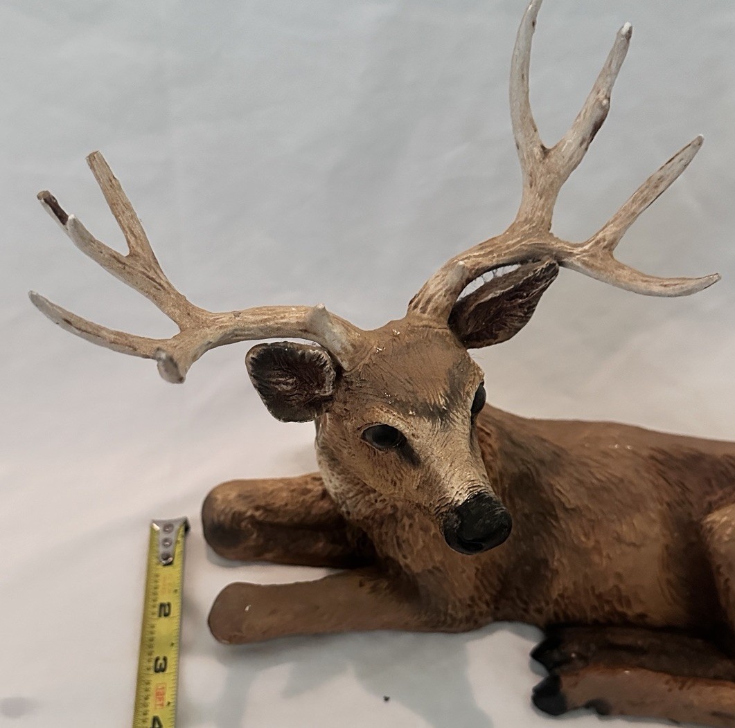 Vintage Homeco Buck and Doe Figurine Set of 2 Ceramic Porcelain