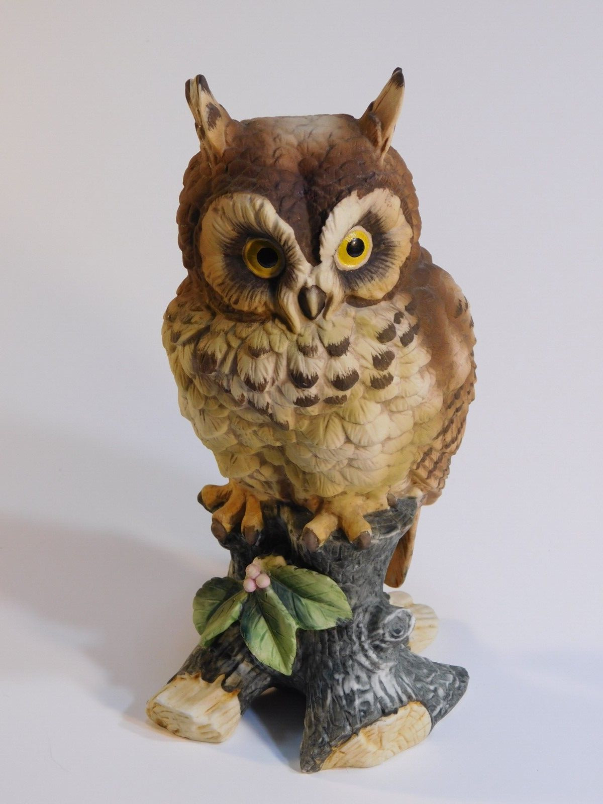 Ethan Allen Great Horned Owl Figurine #3203 Made in Japan American Traditional