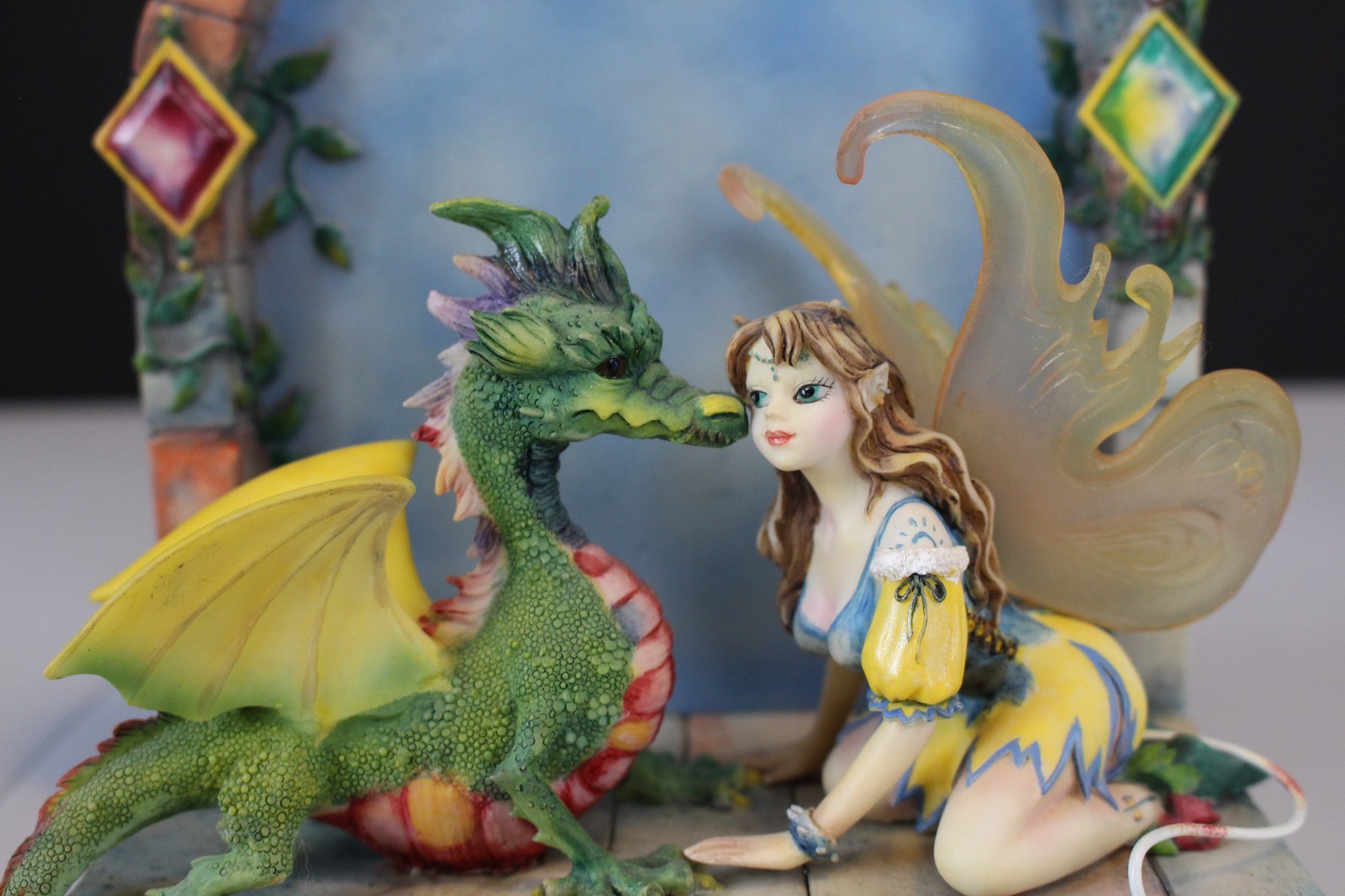 Dragonsite Magic Moonstone Linda Biggs Limited Ed Figurine Fairy Dragon LB31062