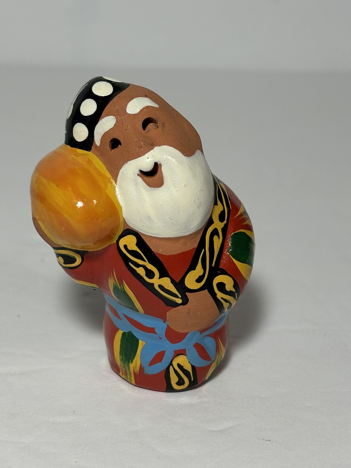 Traditional Uzbek man w/ bread Ceram​ic Figure Central Asian