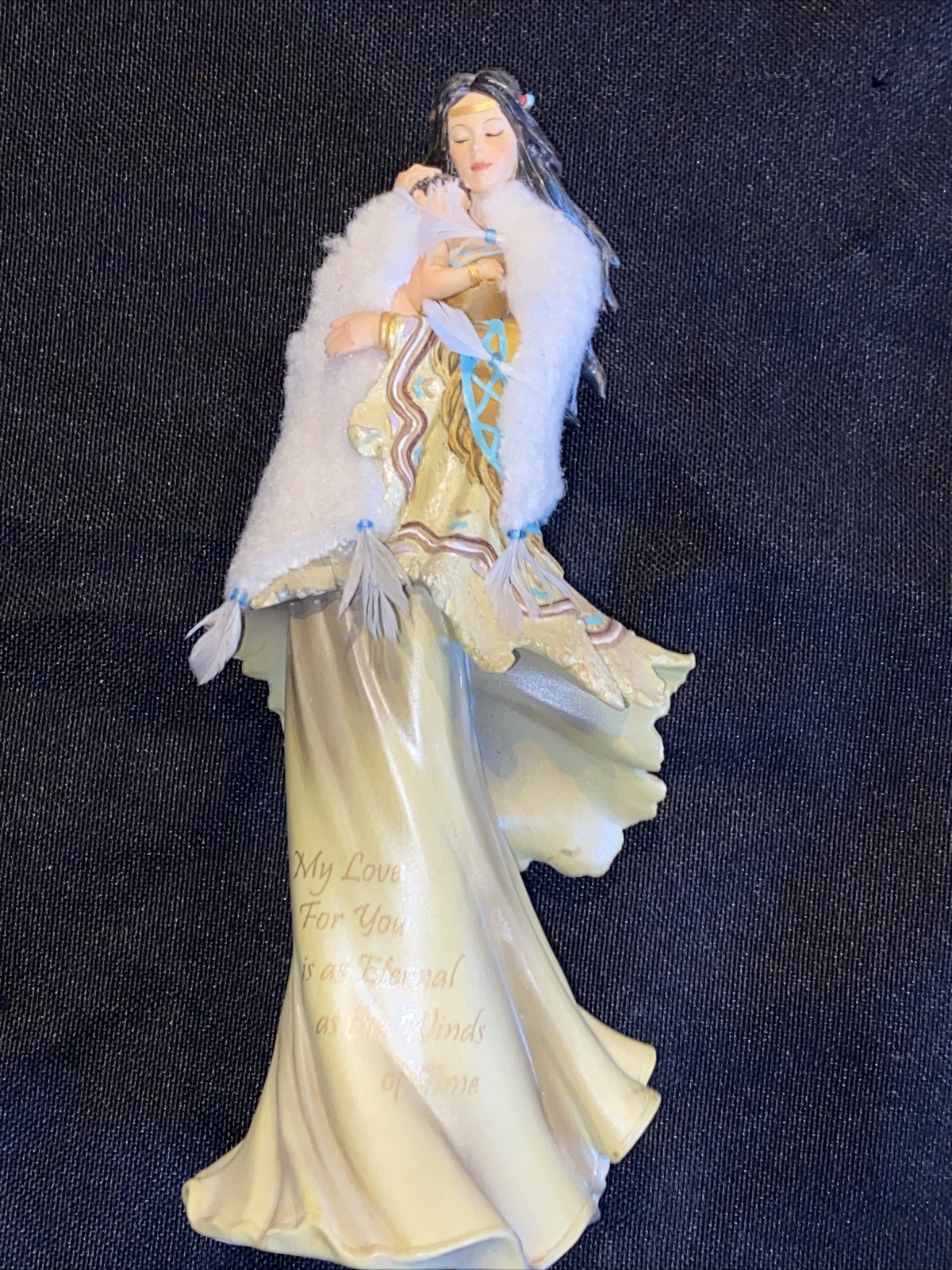 Hamilton A Love Eternal Collection Native American Mother and Child Resin Figure