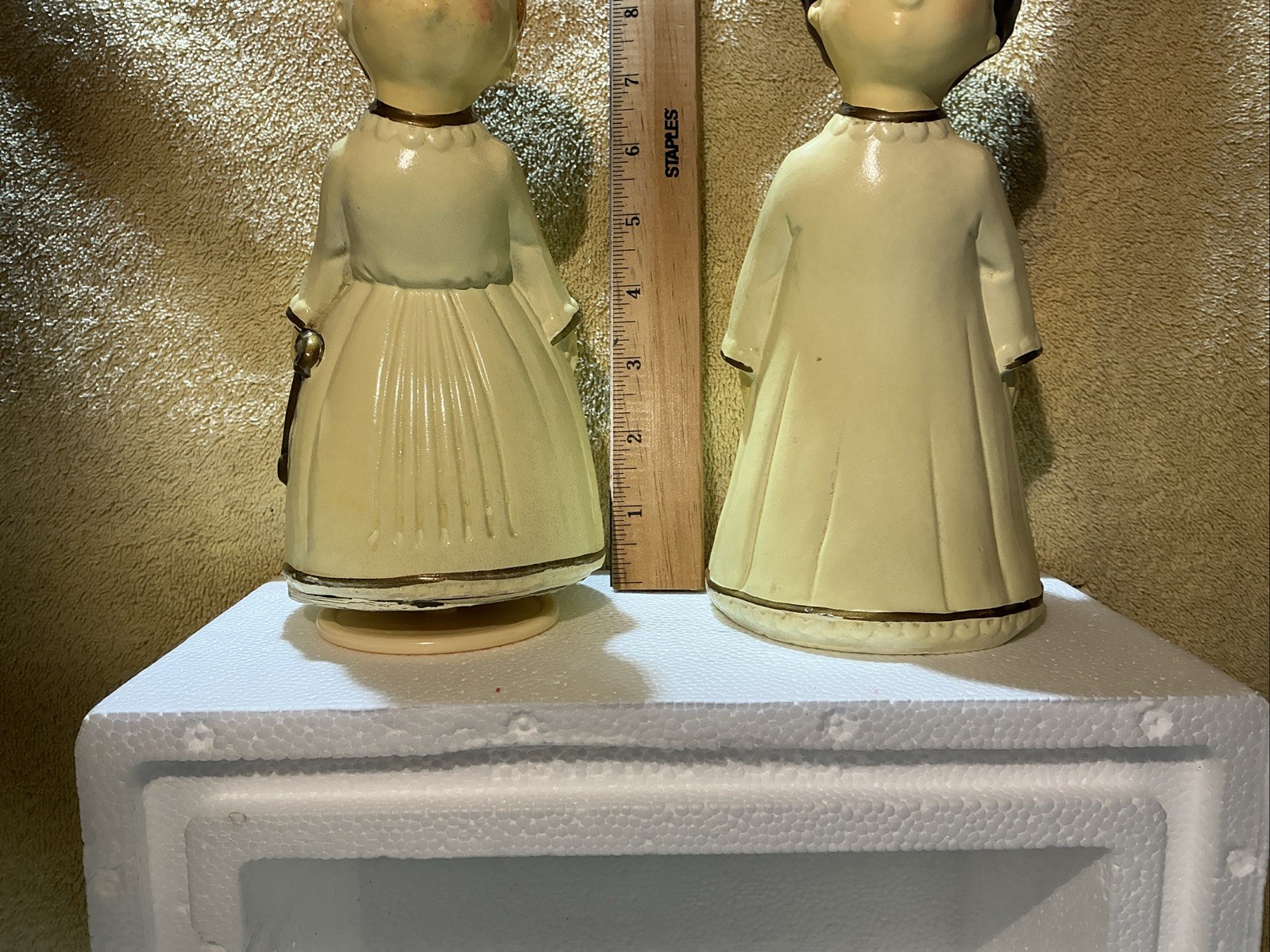 Two Child Angle Figurines Resin Based