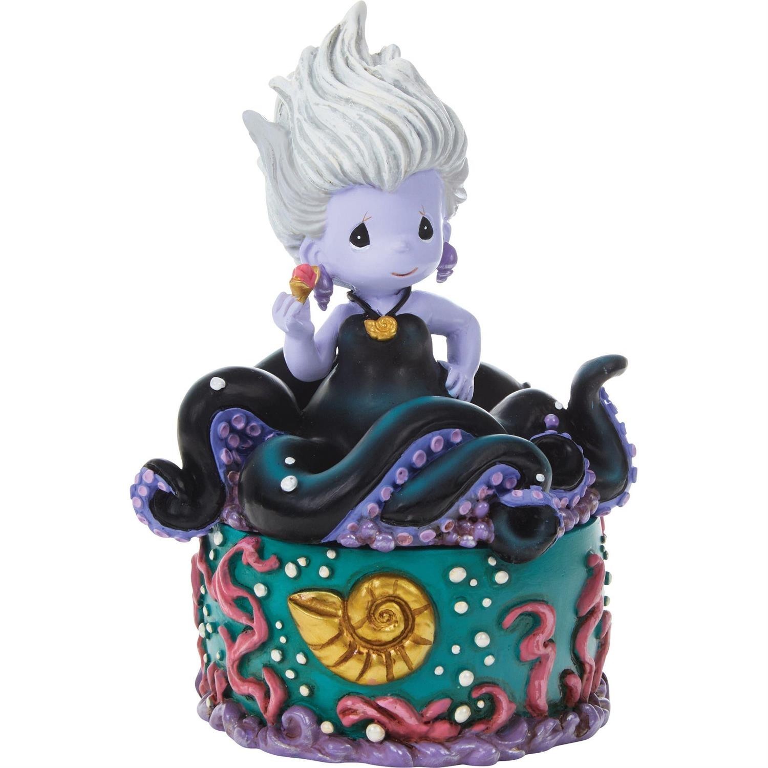 ❦ New PRECIOUS MOMENTS DISNEY Trinket Box URSULA Little Mermaid Villain Figurine