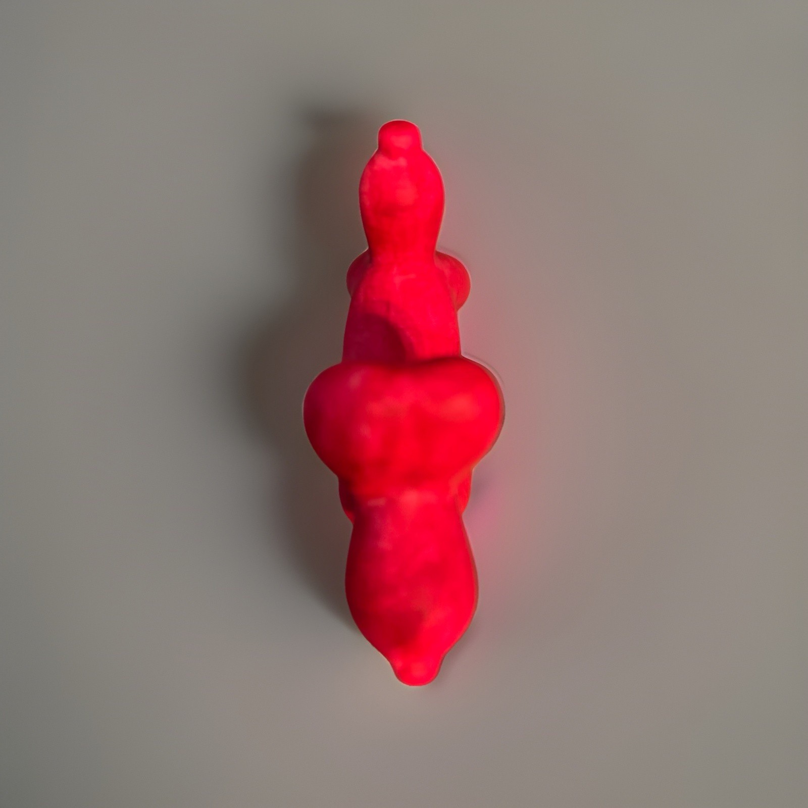 Hot pink ceramic animal balloon dog puppy poodle 4.5”x 5.5”