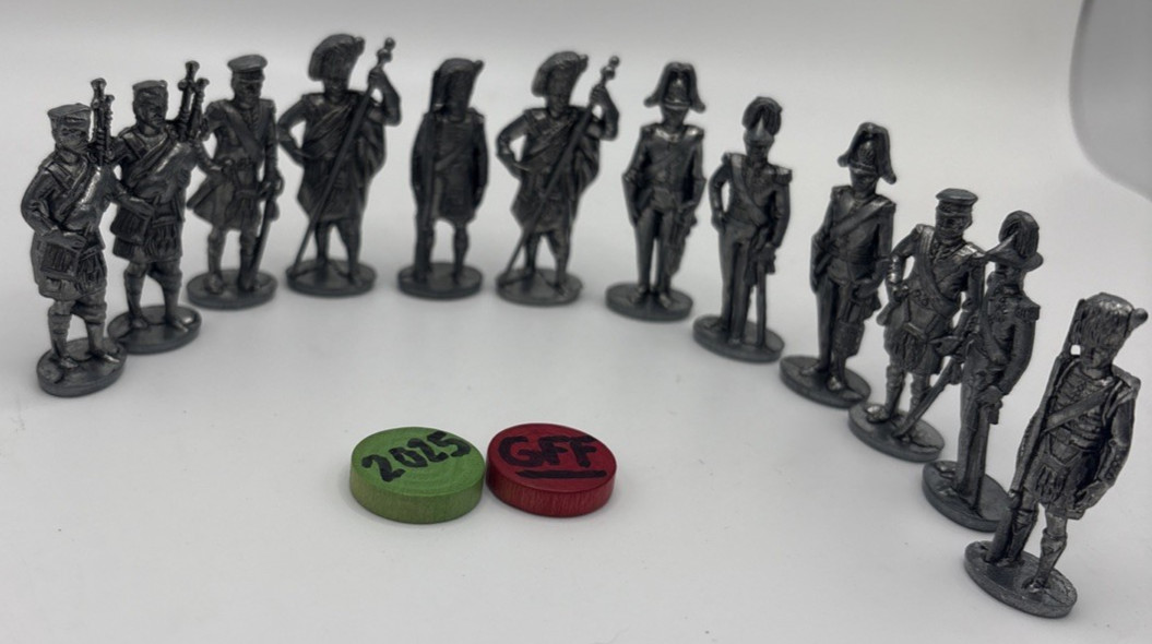 Lot Of 8 Metal Scottish Pewter Figurines Vintage Kinder