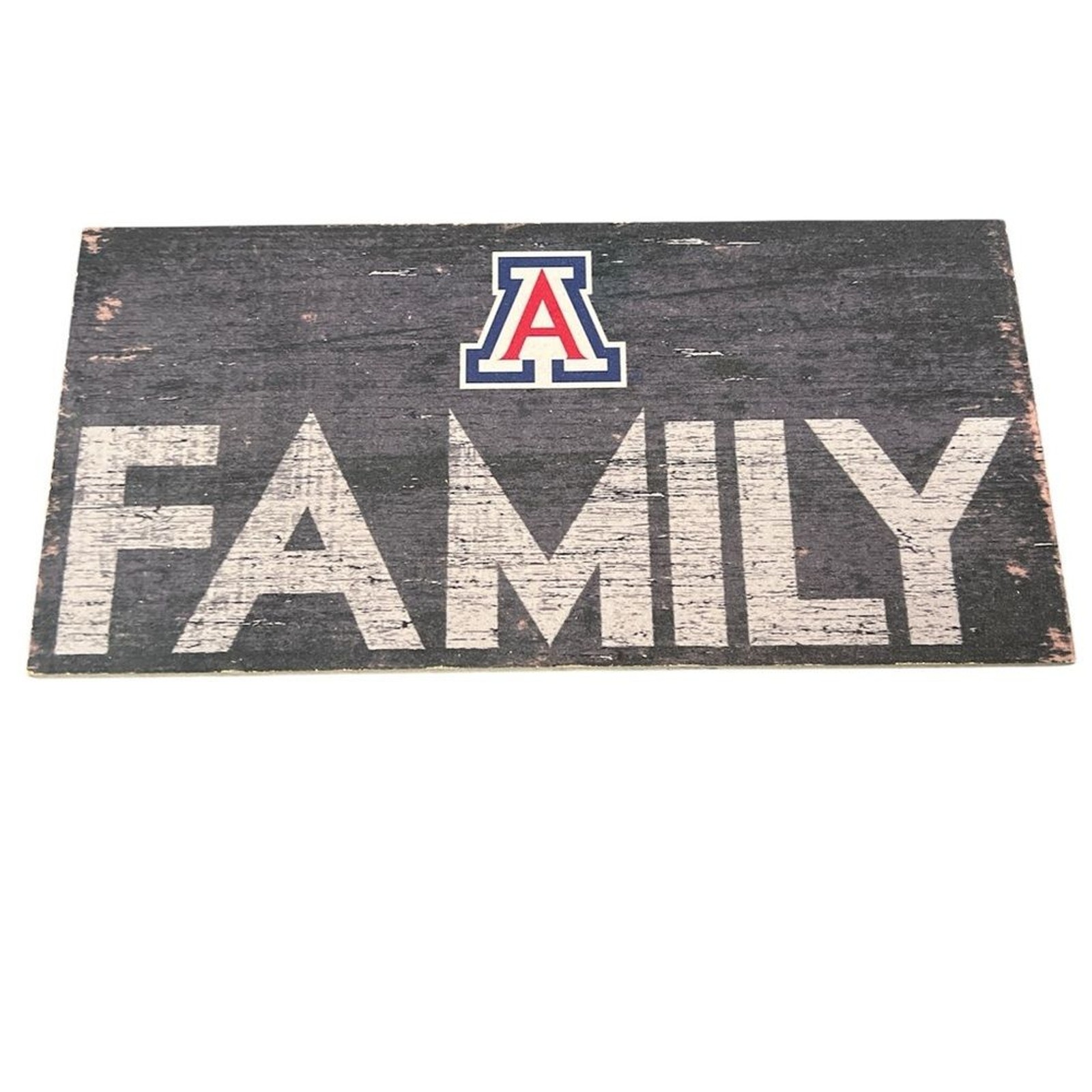 ARIZONA WILDCATS FAMILY 6” X 12” SIGN – BLUE & WHITE