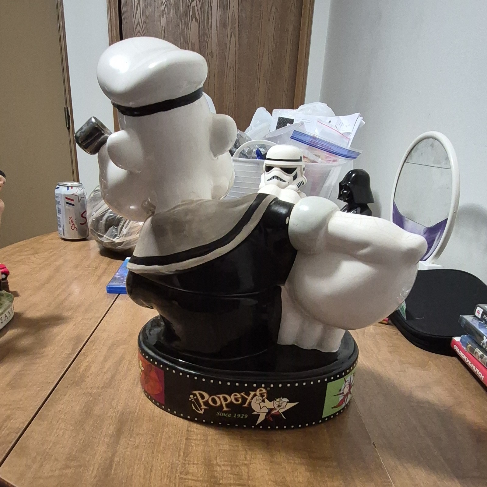 Popeye Limited Edition Numbered Ceramic cookie jar Glossy Finish 2004