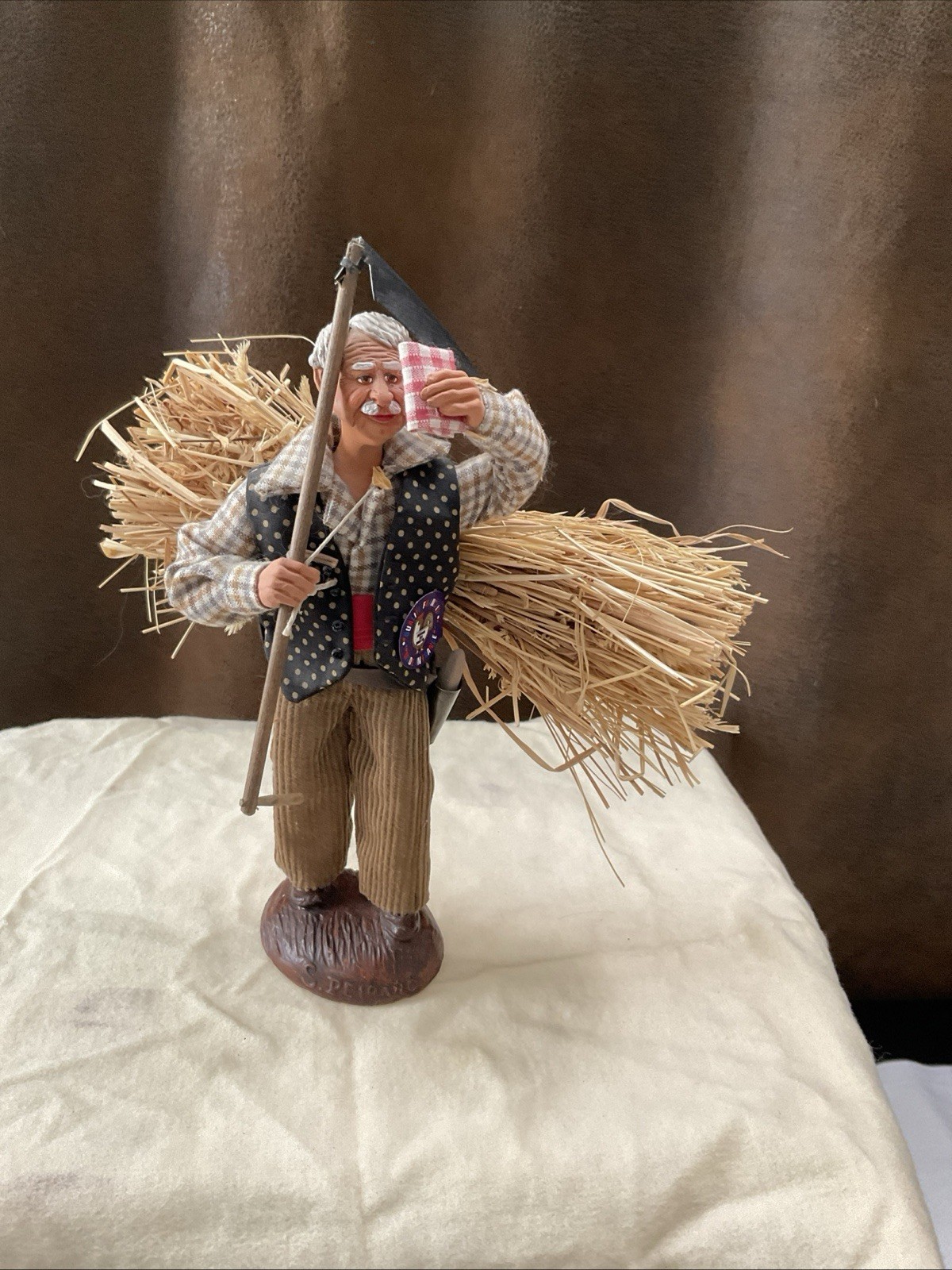Santon De Provence Figurine, A Traditional, Handmade Clay Figure From France. 9”