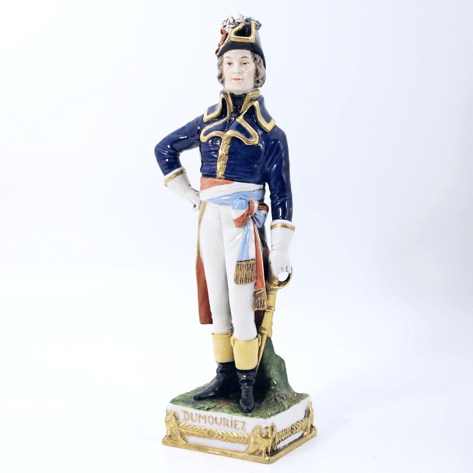 Antique German Porcelain Napoleon Soldier Figurine Scheibe-Alsbach