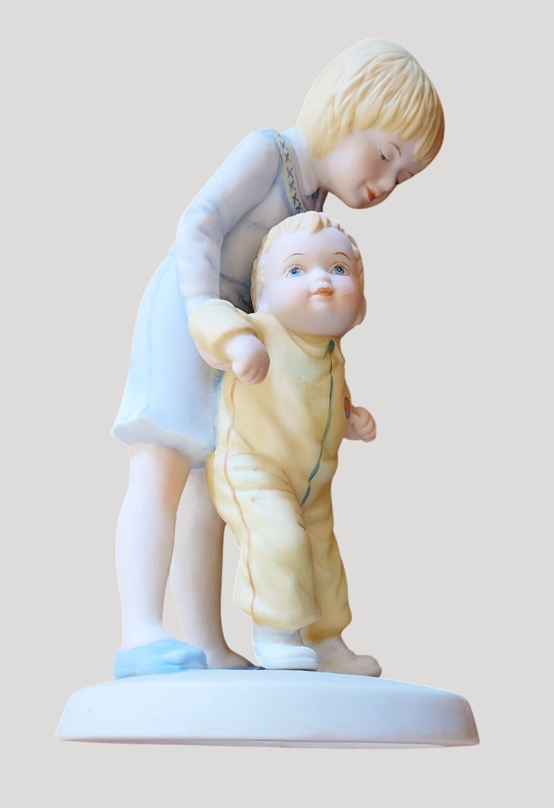 1980 Helping Hands A Childs World Frances Hook Bisque Figurine 7″ Tall By Roman