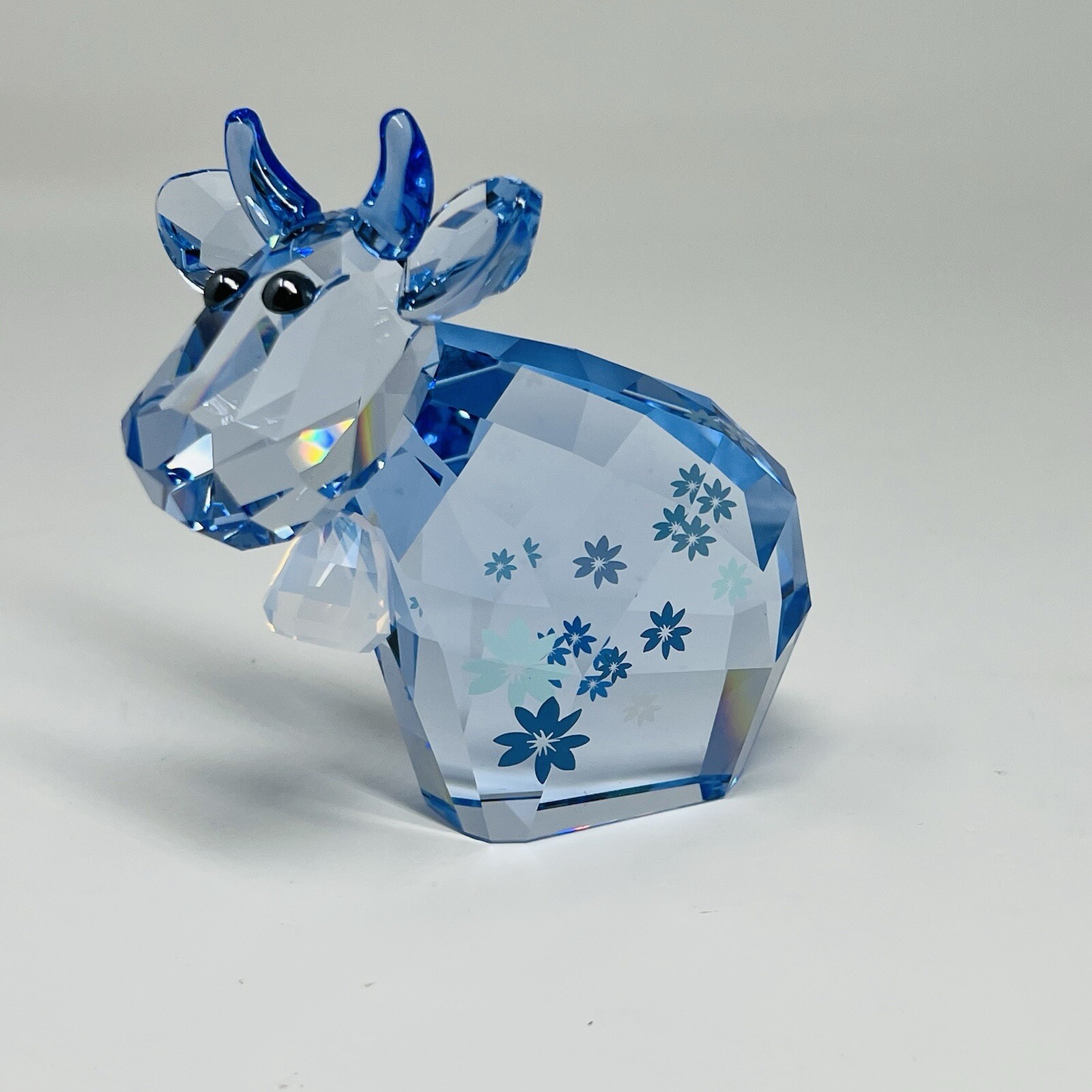 other see details Swarovski Lovlots 2012 Belle Mo Cow Figurine Light Blu G2U